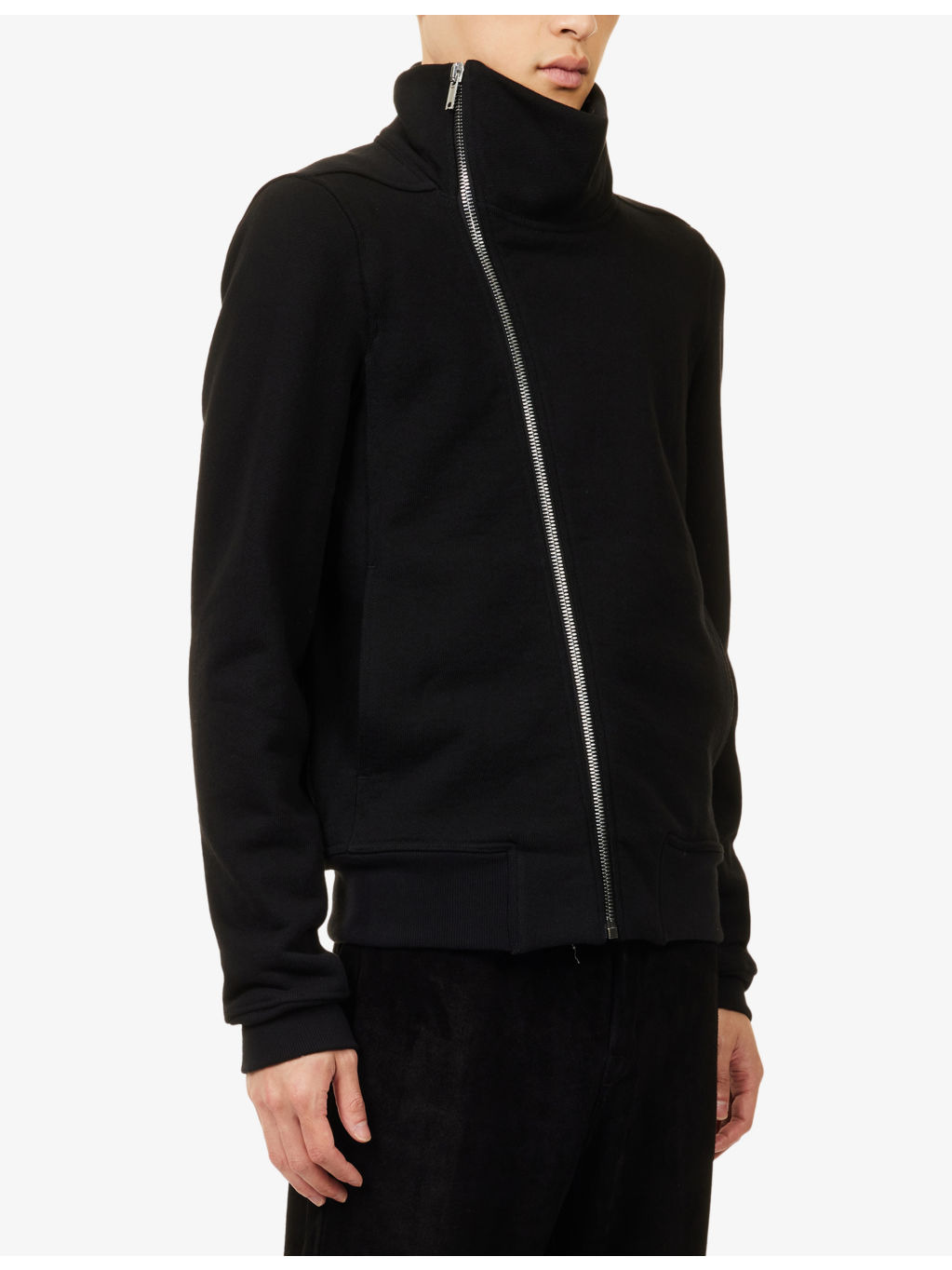 Bauhaus Long-Sleeve Cotton-Jersey Zipped Sweatshirt - 3
