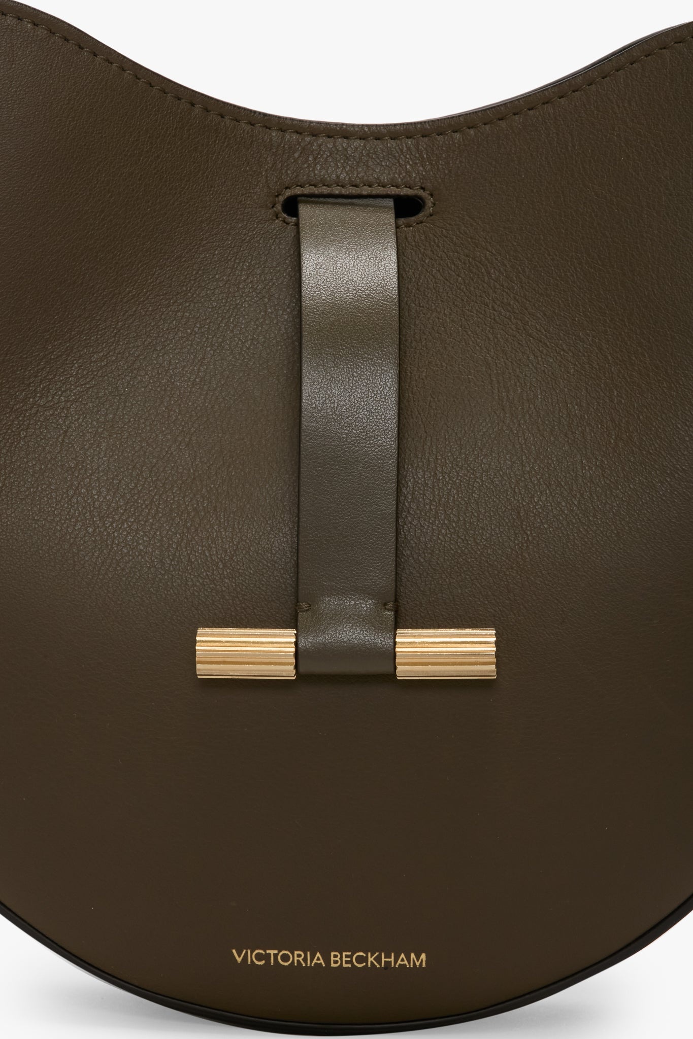 Dia Crossbody Bag In Dark Khaki Smooth Leather - 4