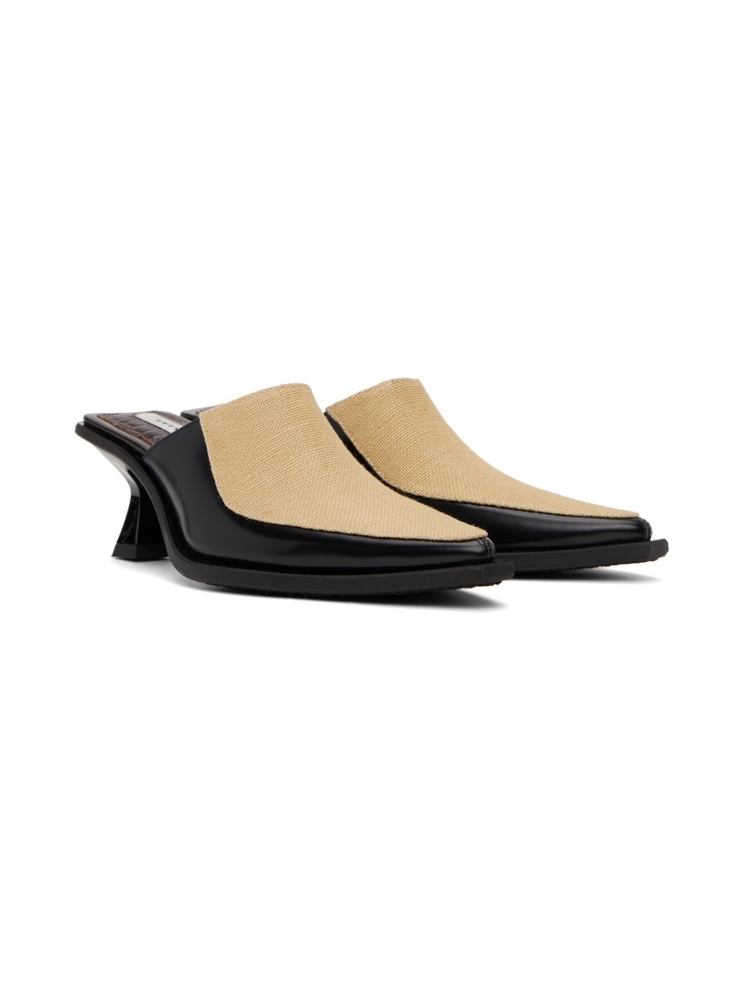 Black & Tan Nico Heels - 4
