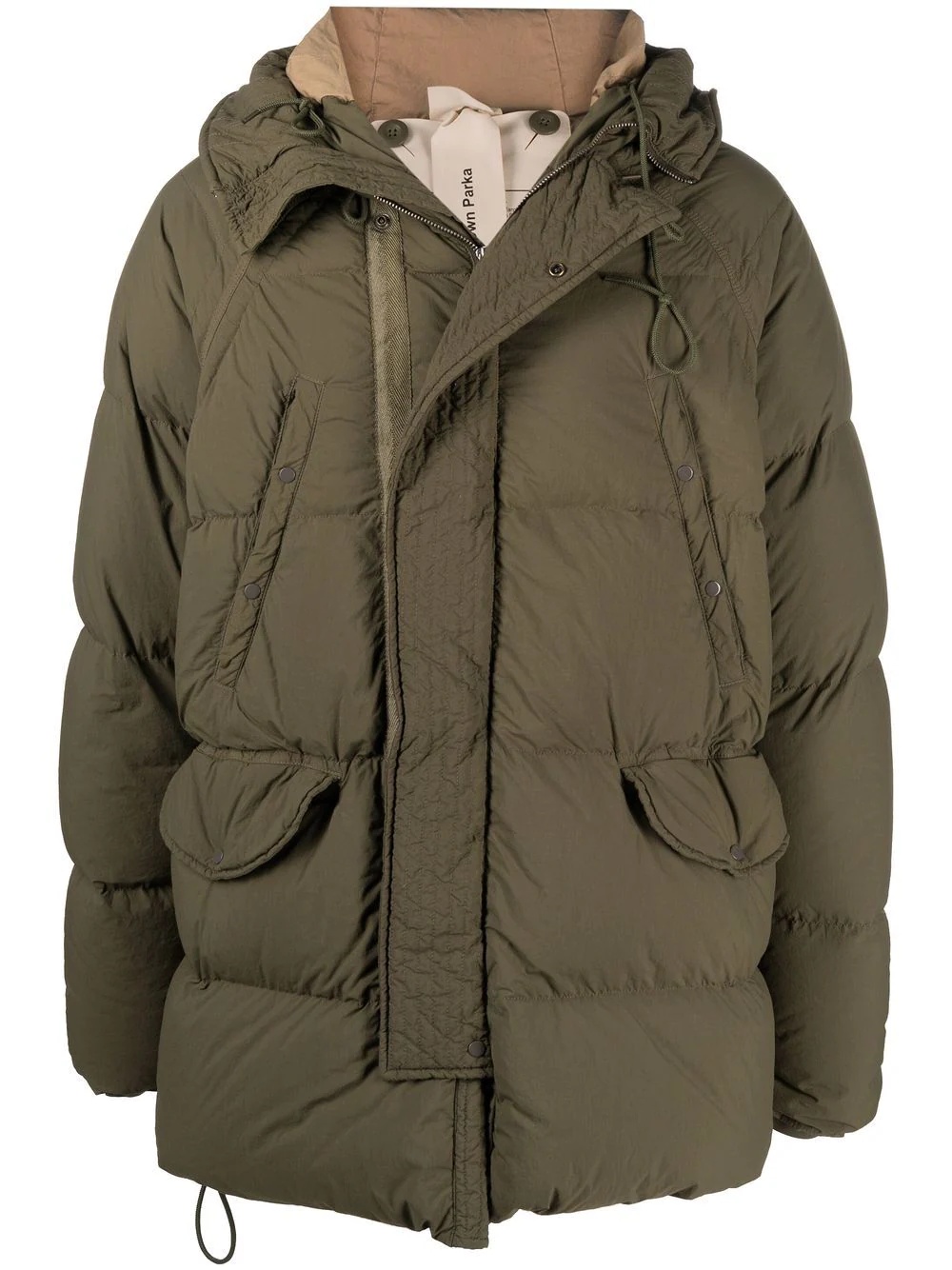 hooded padded coat - 1