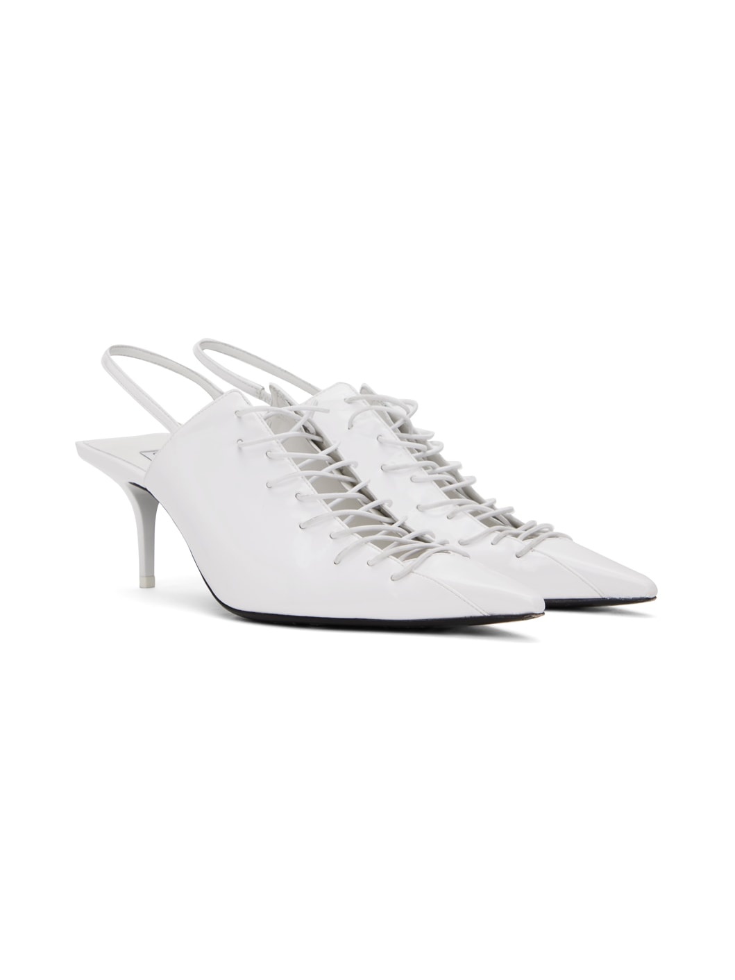 Jimmy Choo / Jean Paul Gaultier White Corset 60 Heels - 4