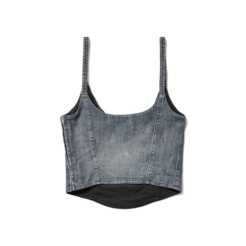 Women's Corseted Top in Blue 6