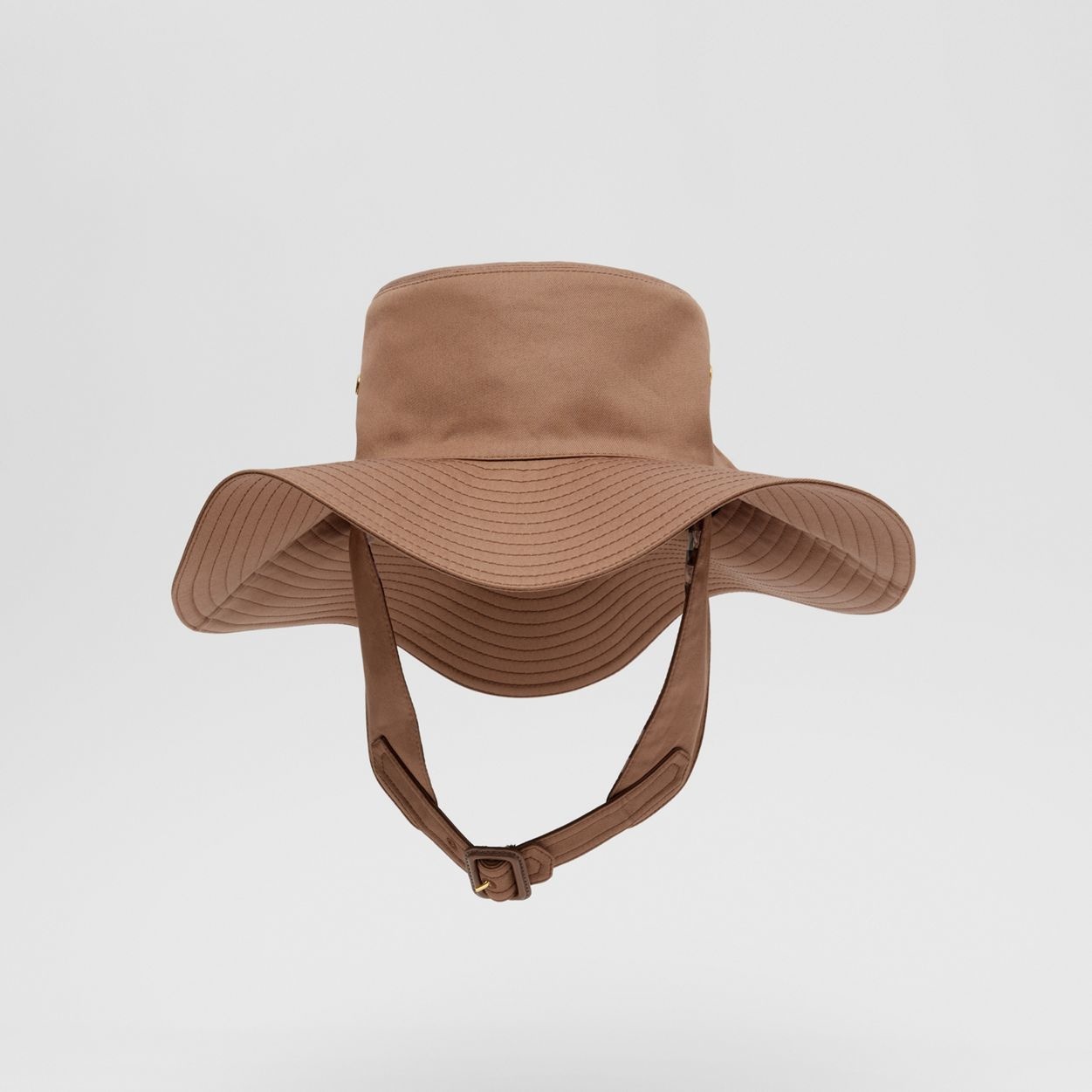 Detachable Strap Cotton Gabardine Hat - 1