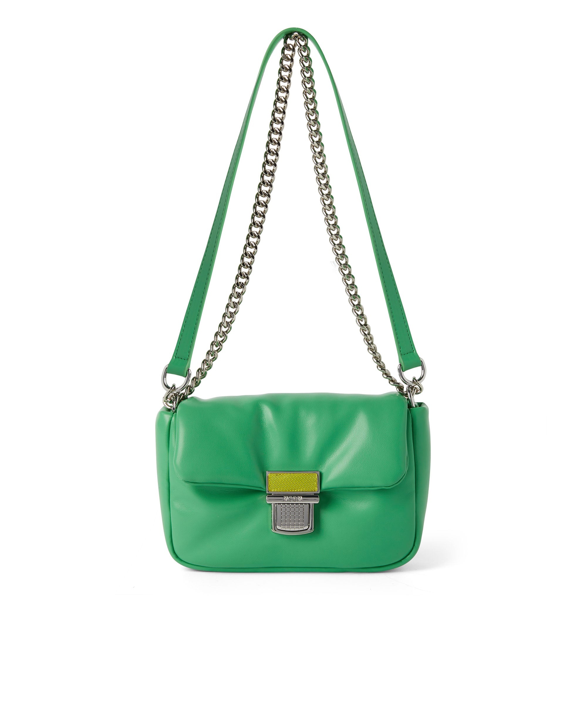 Puffer handbag with snap - 5