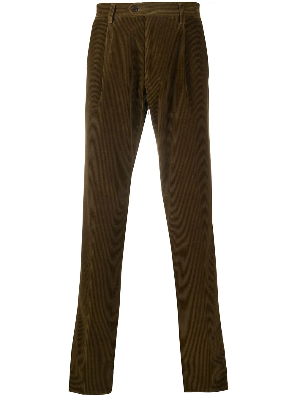 slim-fit corduroy trousers - 1