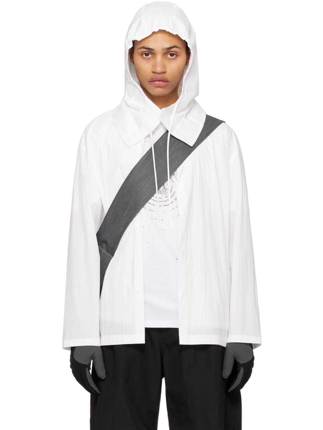 White Hooded Shirt - 1