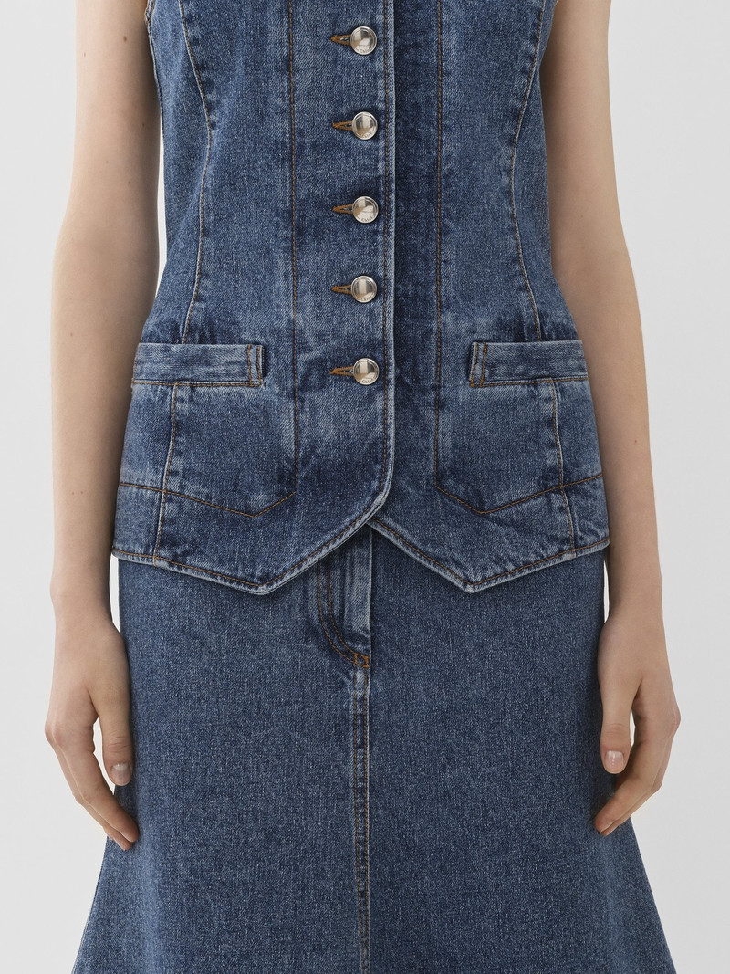 DENIM MIDI DRESS 5