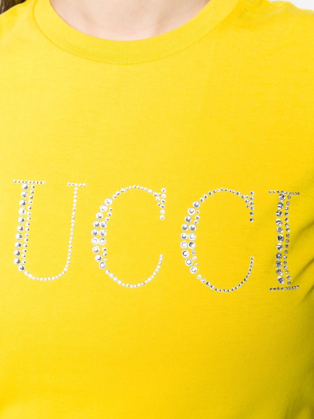 Crystal Embellished Logo T-shirt - 5