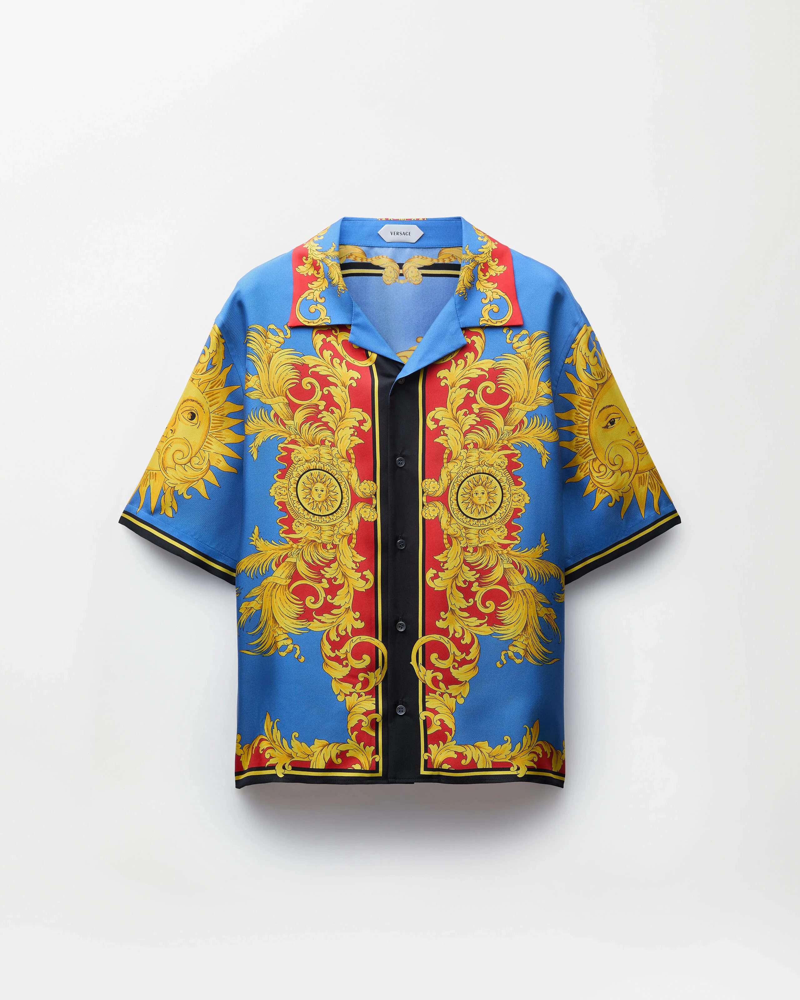 Printed Silk Twill Shirt - 1