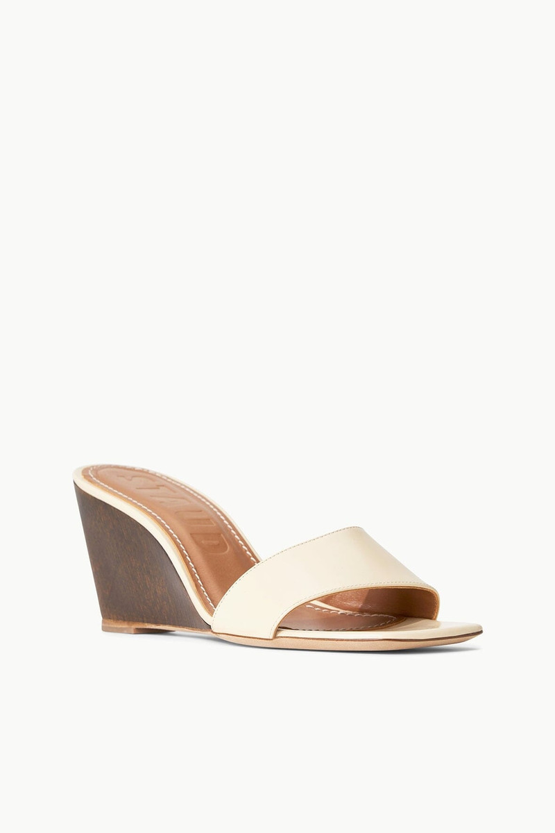 STAUD STAUD BILLIE WEDGE CREAM WOOD outlook