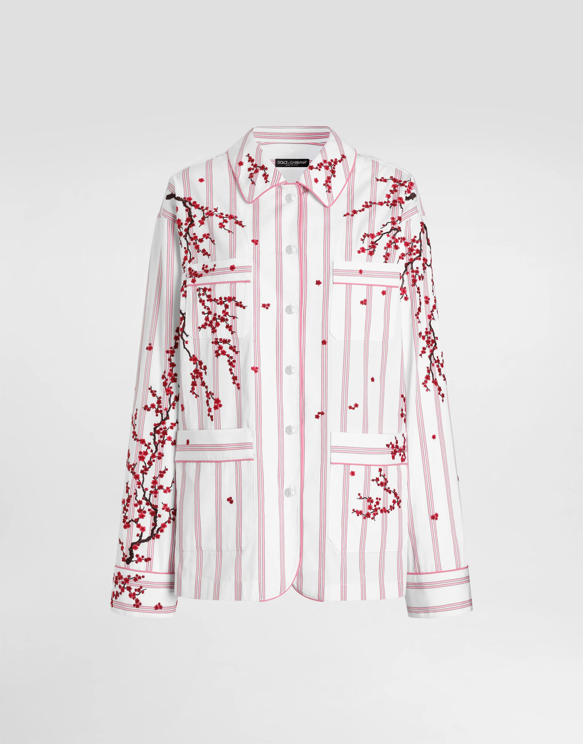 Vanity shirt with flower embroidery - 1