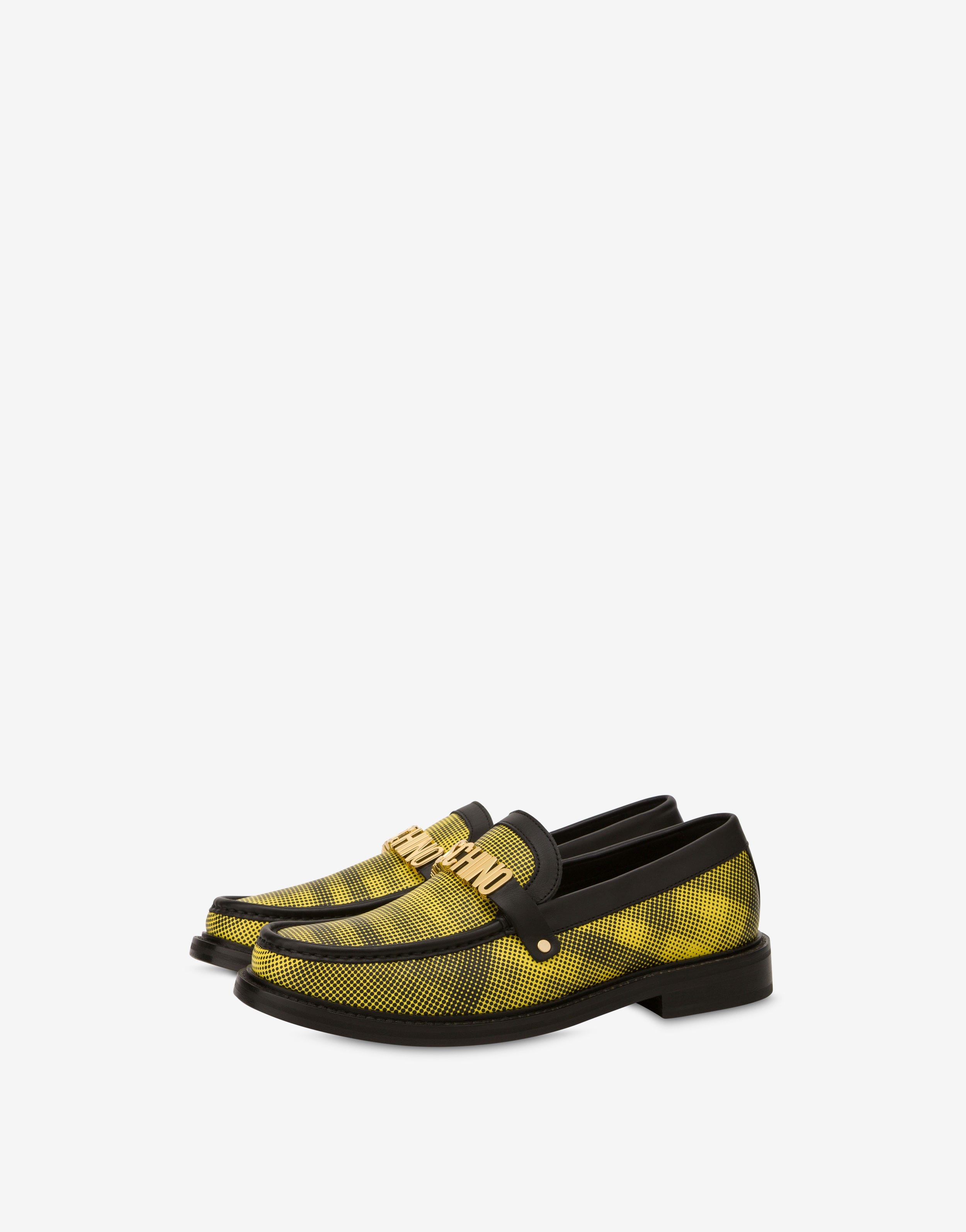 PRINTED CALFSKIN VARSITY LOAFERS - 1