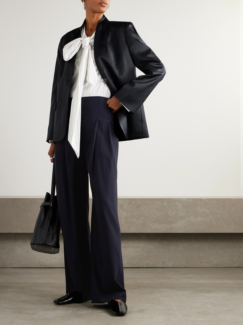 TWP Carries Pleated Wool-crepe Wide-leg Pants outlook