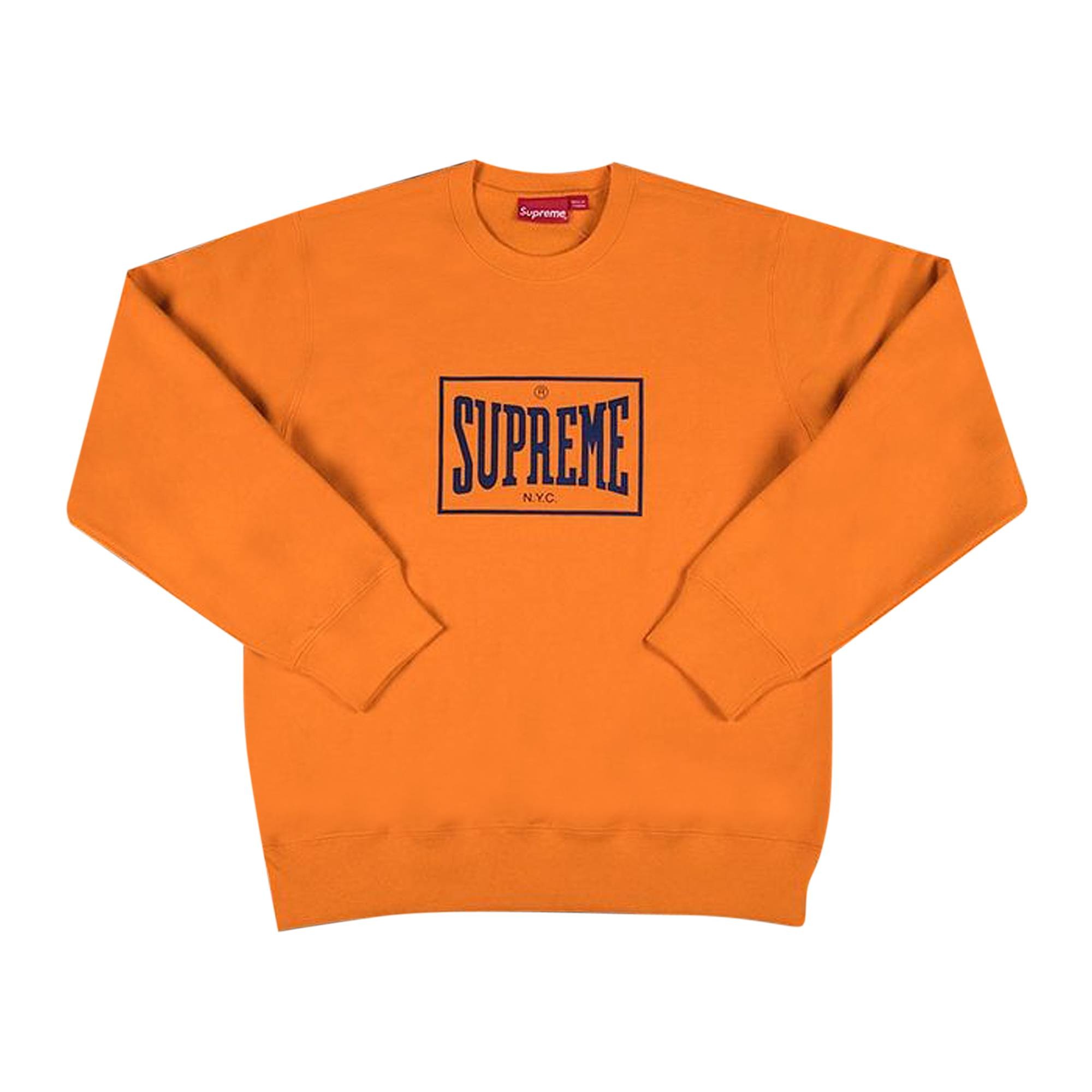 Supreme Warm Up Crewneck 'Orange' - 1