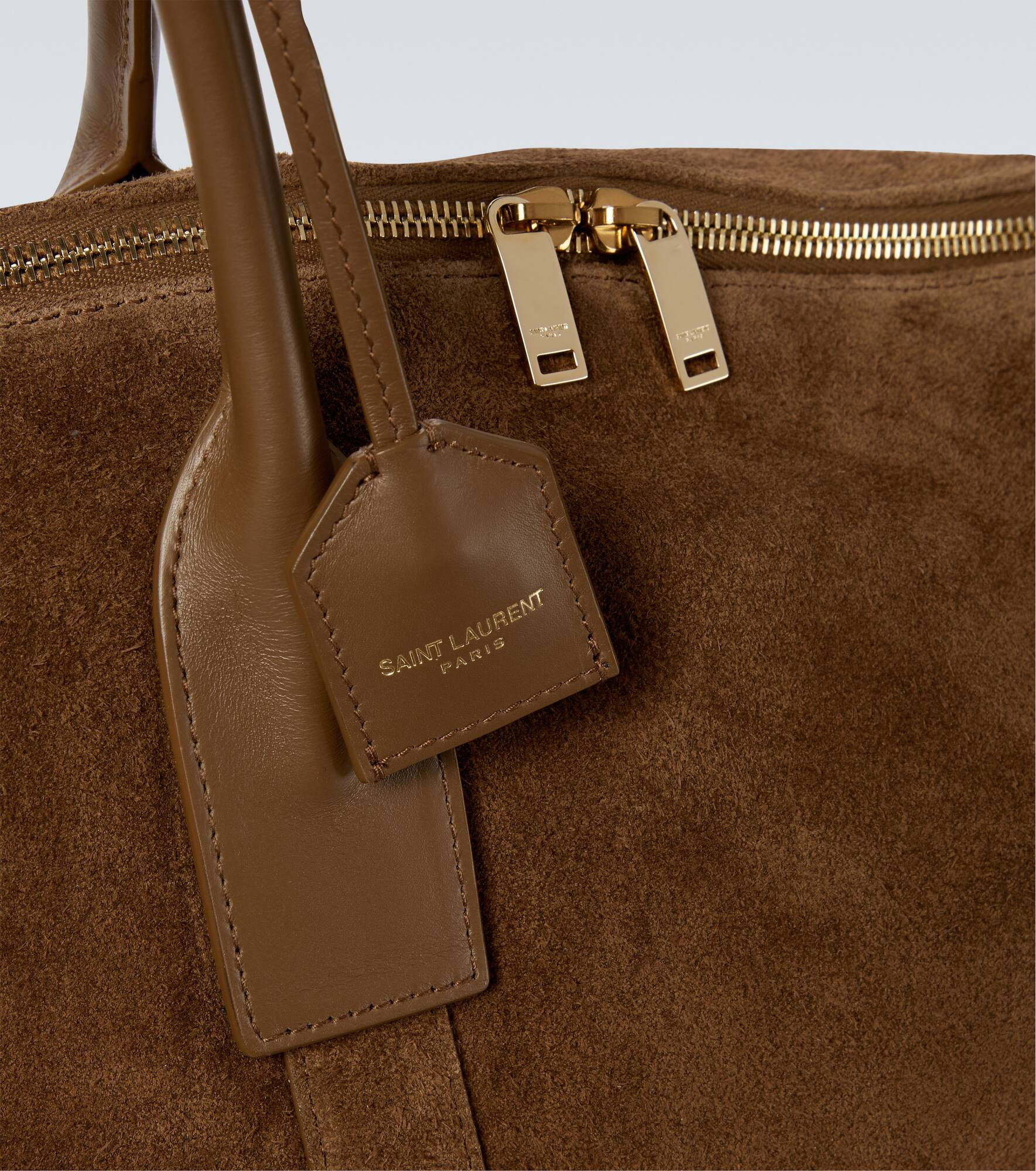 Giant suede bowling bag - 6