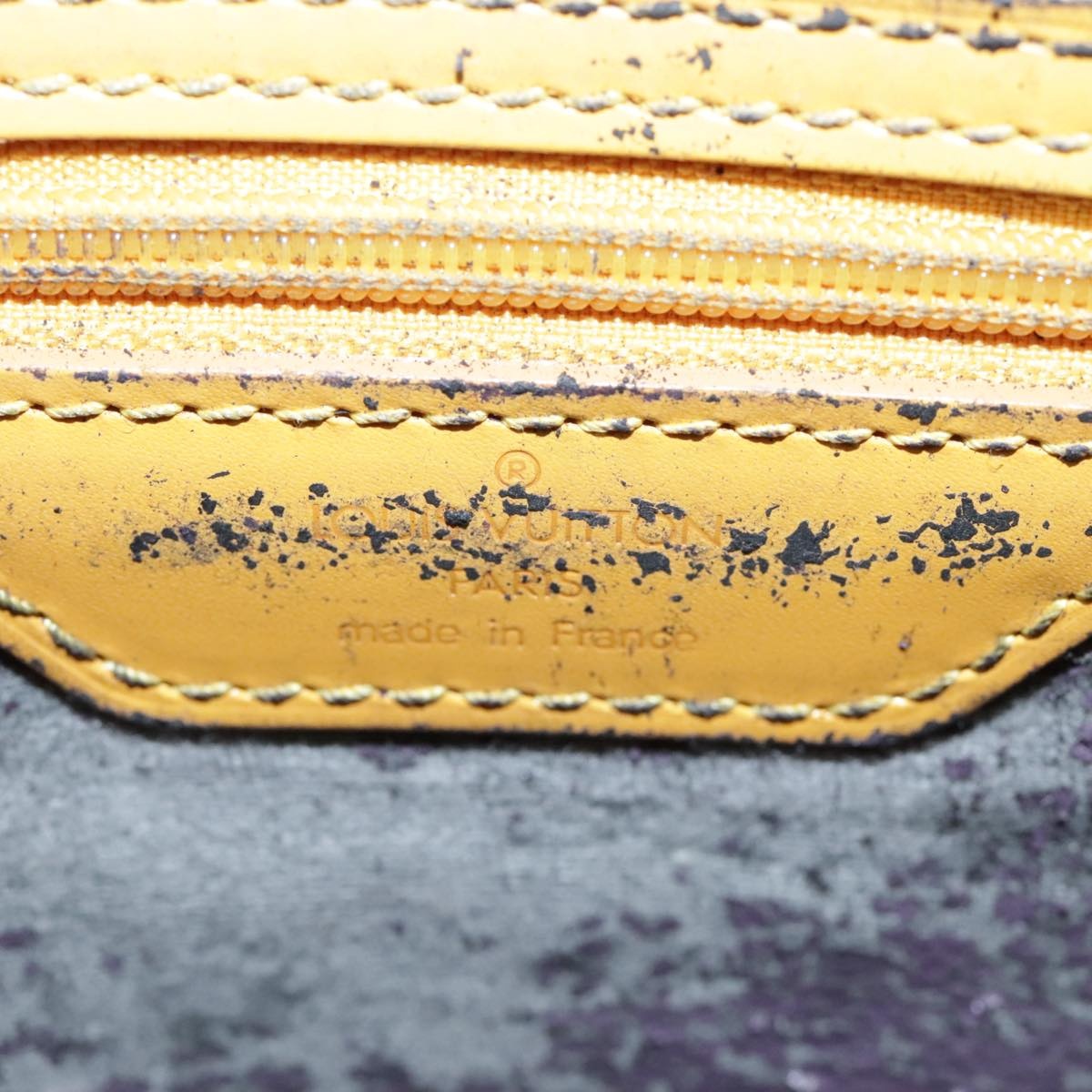LOUIS VUITTON Epi Sac Plat Hand Bag Yellow M52079 - 13