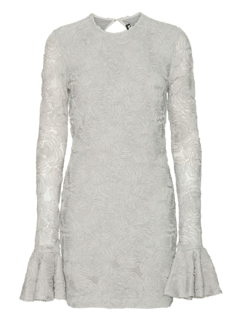 long-sleeves mini dress 1