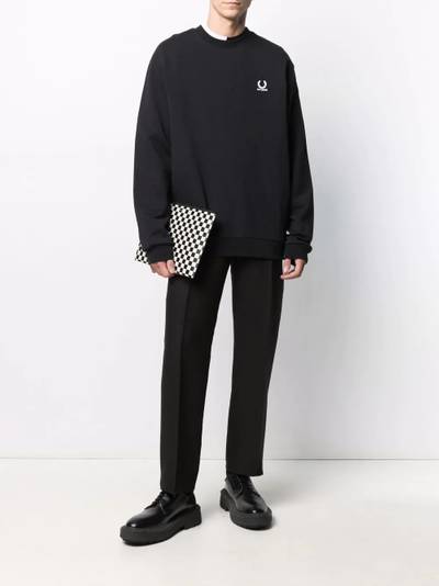 Fred Perry X Fred Perry logo-plaque sweatshirt outlook