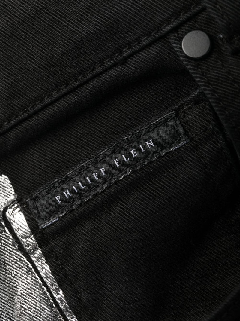 stripe-detail skinny jeans 6