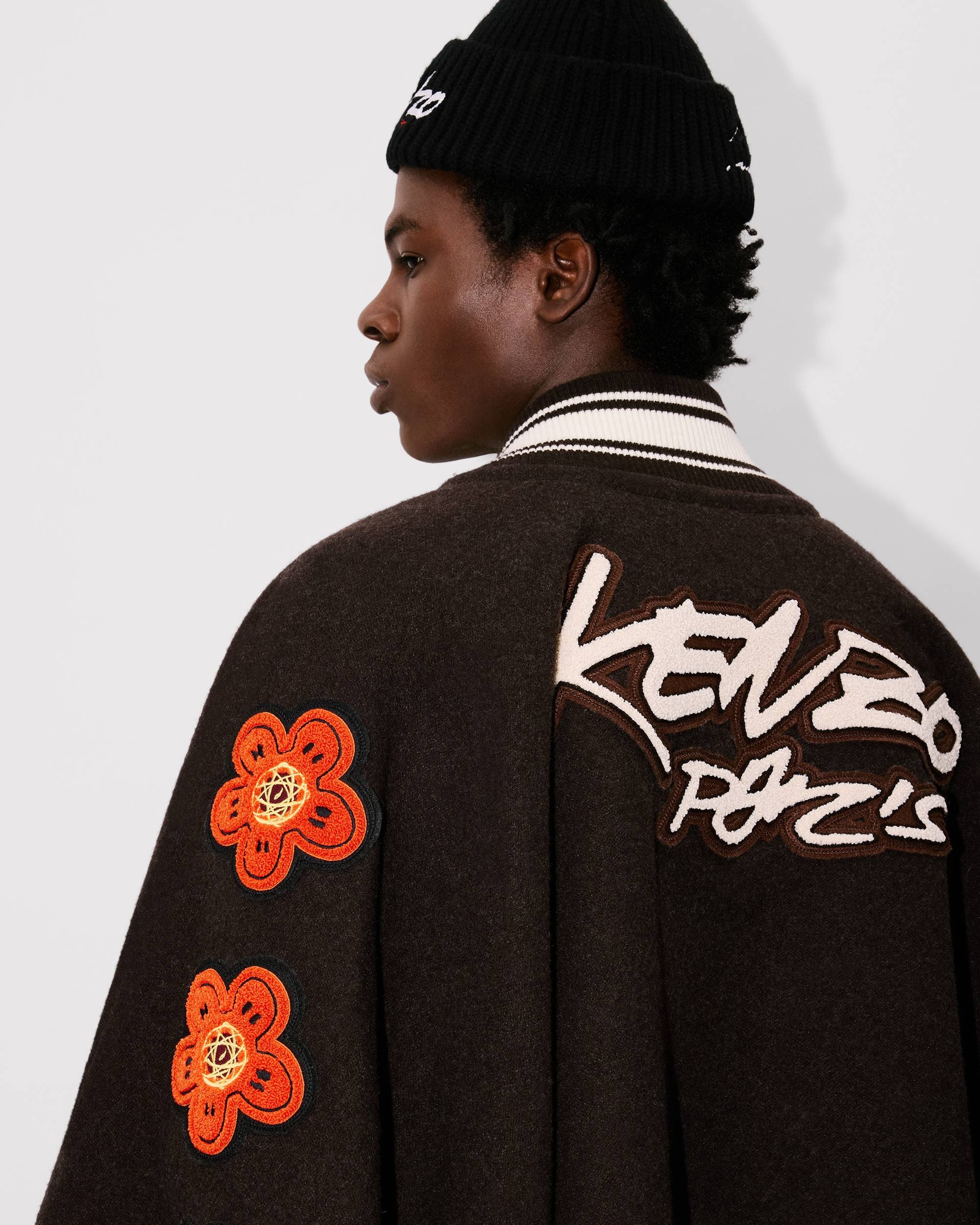 'Kenzo x Futura 2000' poncho in wool - 11
