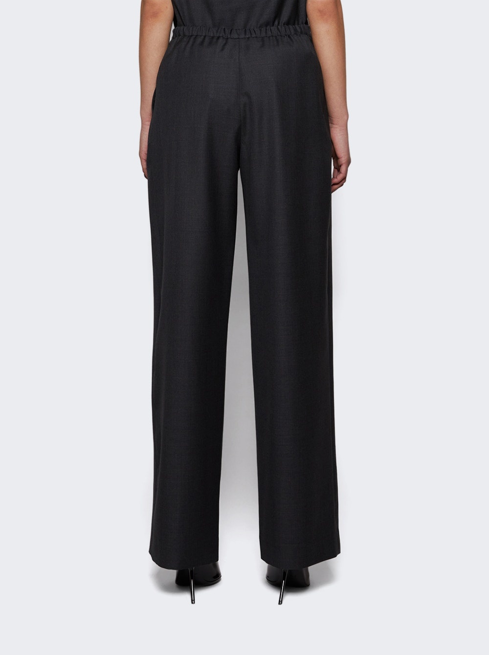 Cove Wool Pants Black Melange - 5