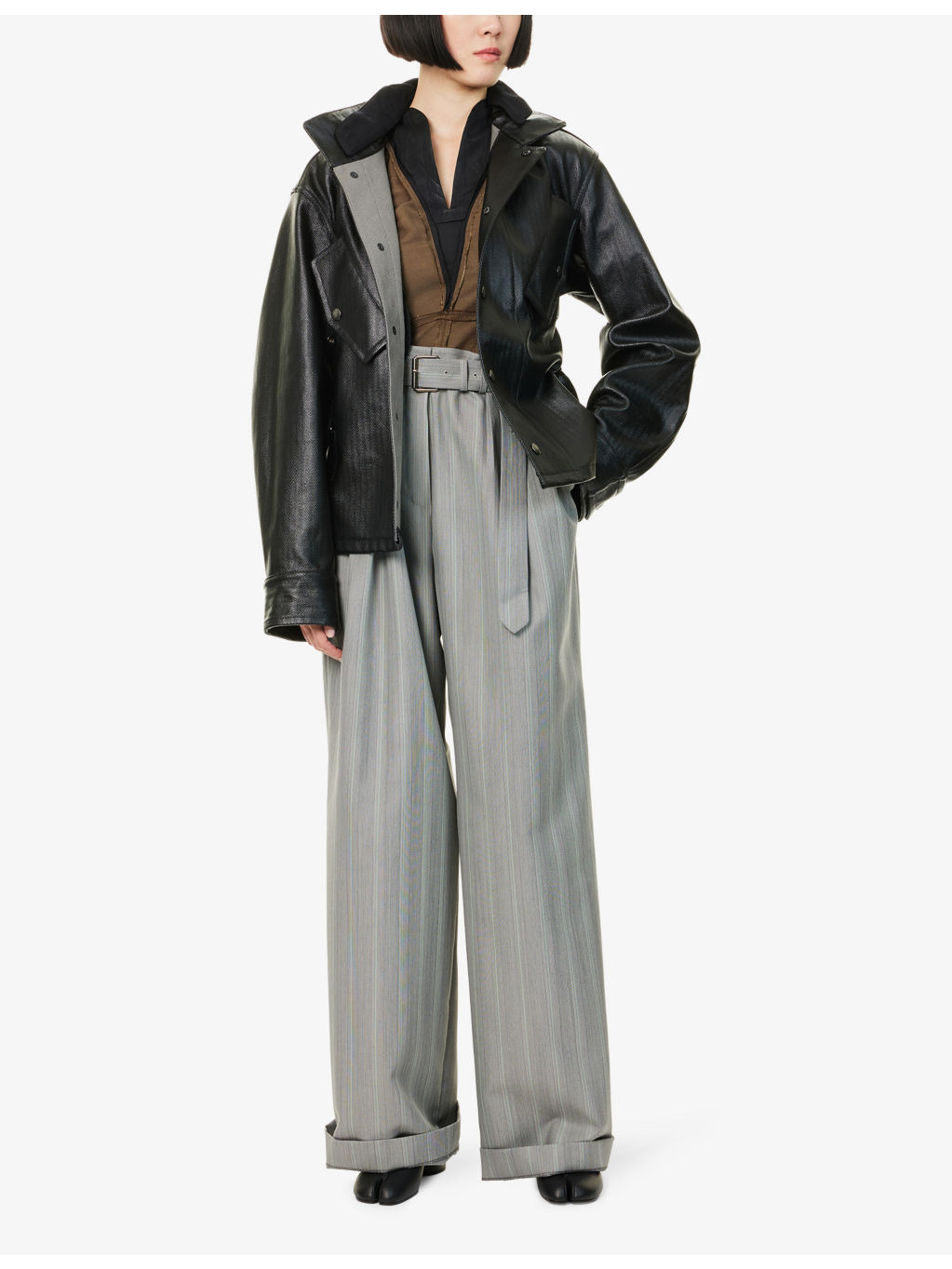 Belted Regular-Fit Coated-Cotton Jacket - 2