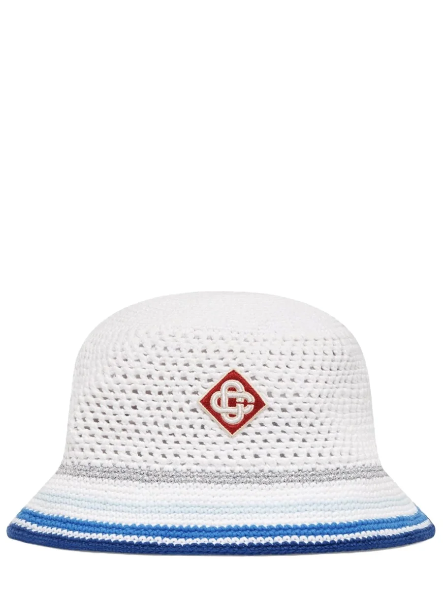 COTTON MESH STRIPE HAT - 1