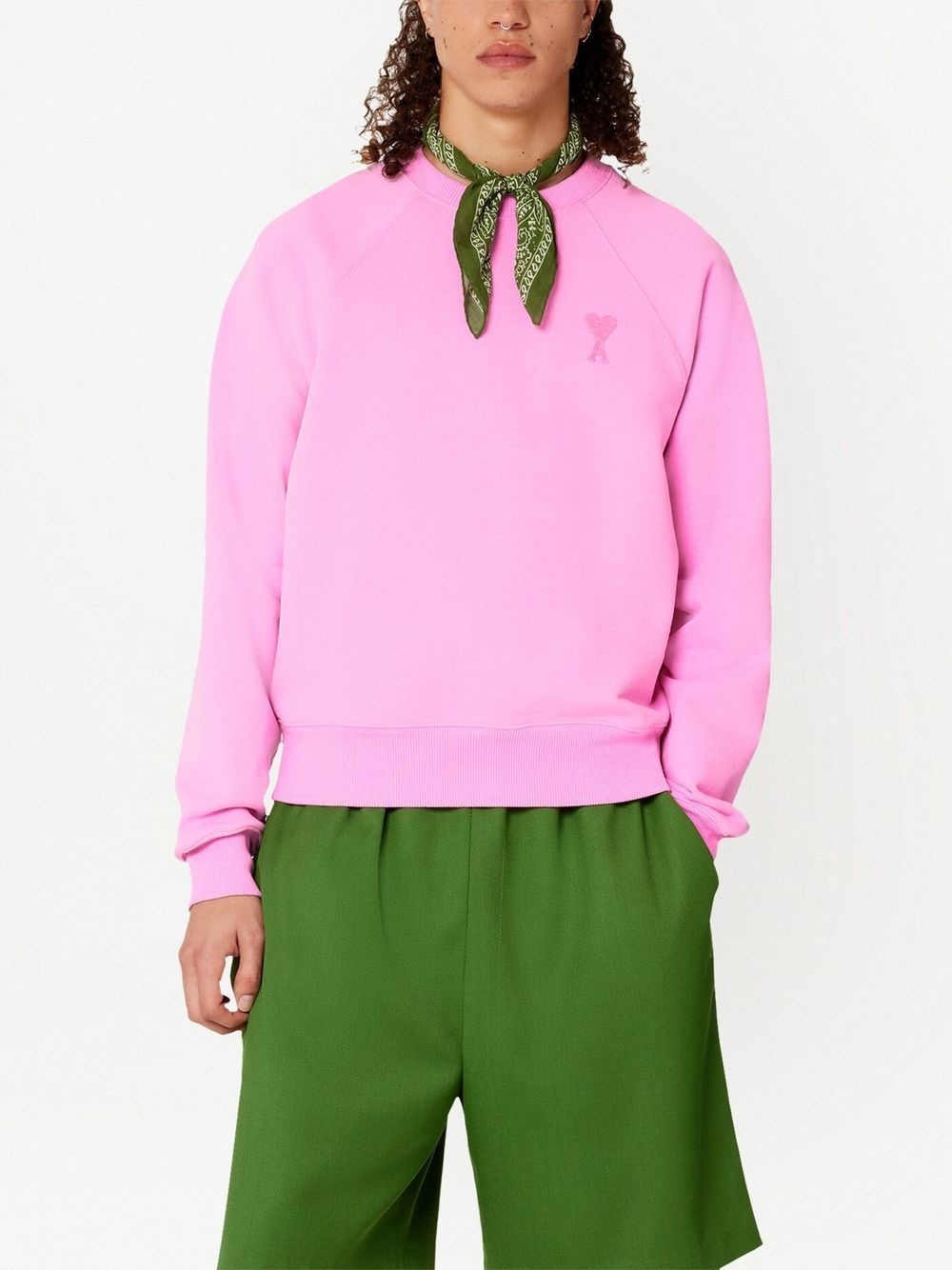 tonal-logo organic cotton sweatshirt - 4