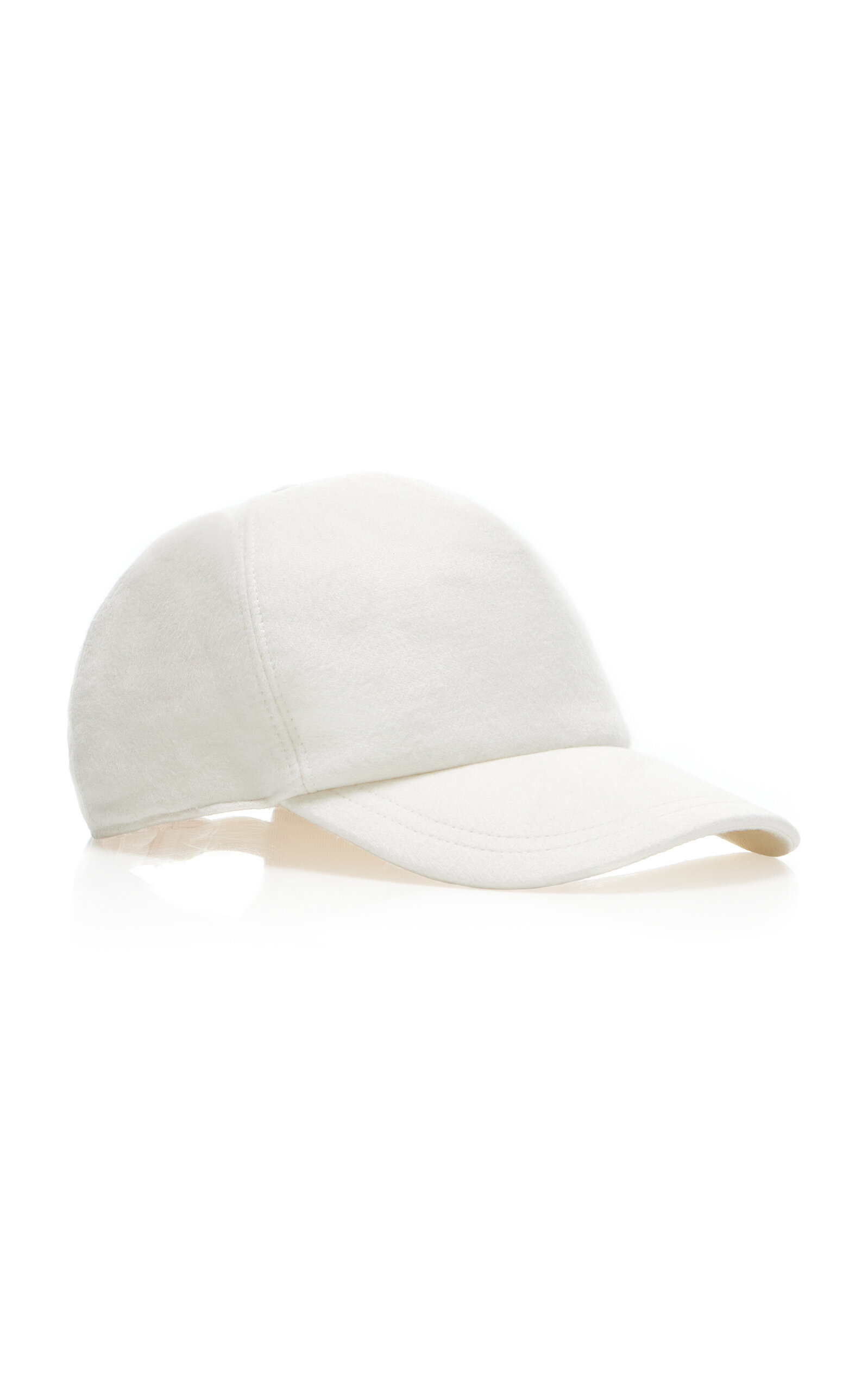 Zed Silk-Cashmere Boucle Baseball Hat ivory - 2