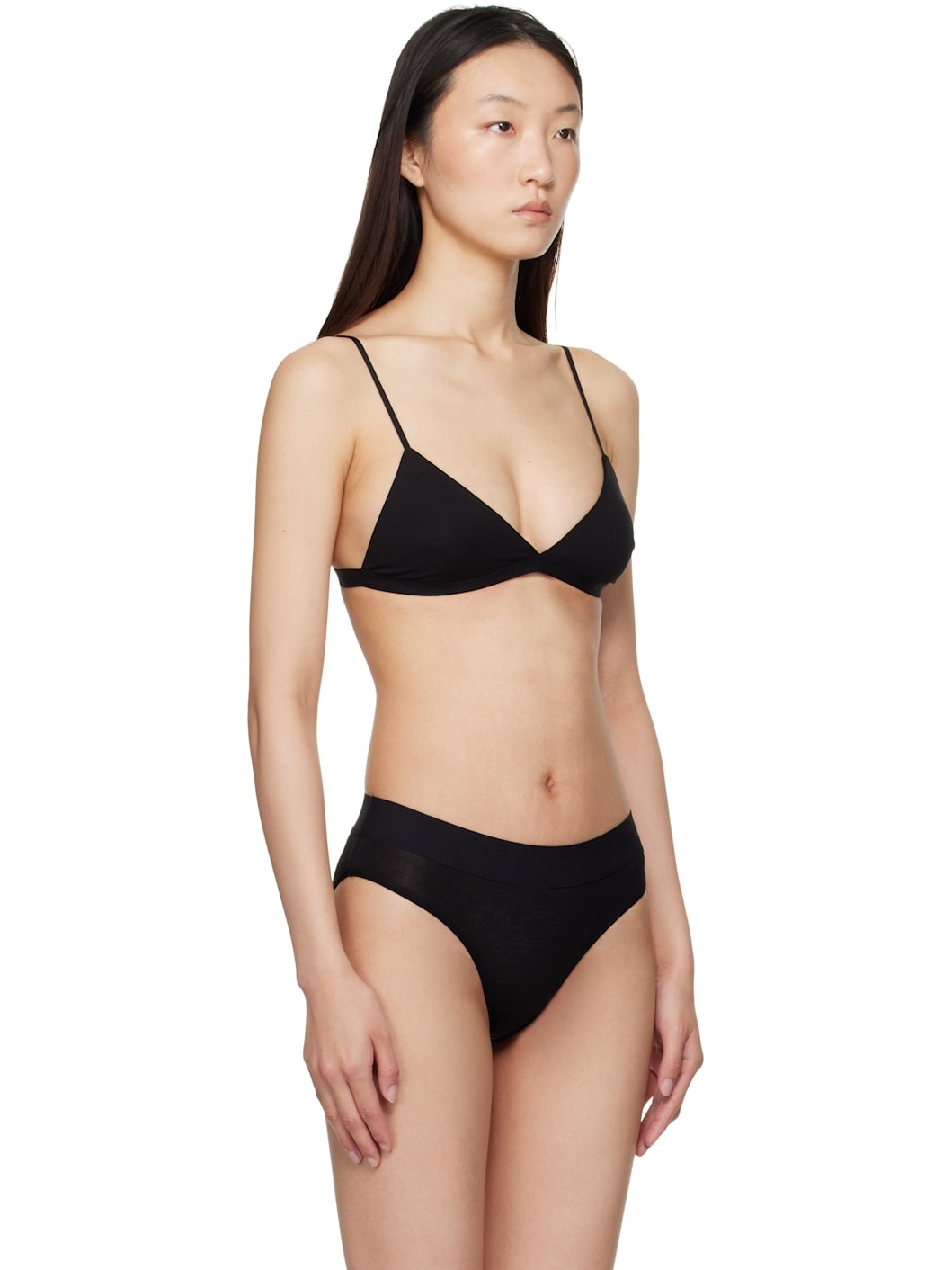 Two-Pack Black & Beige Mississippi Bras - 2