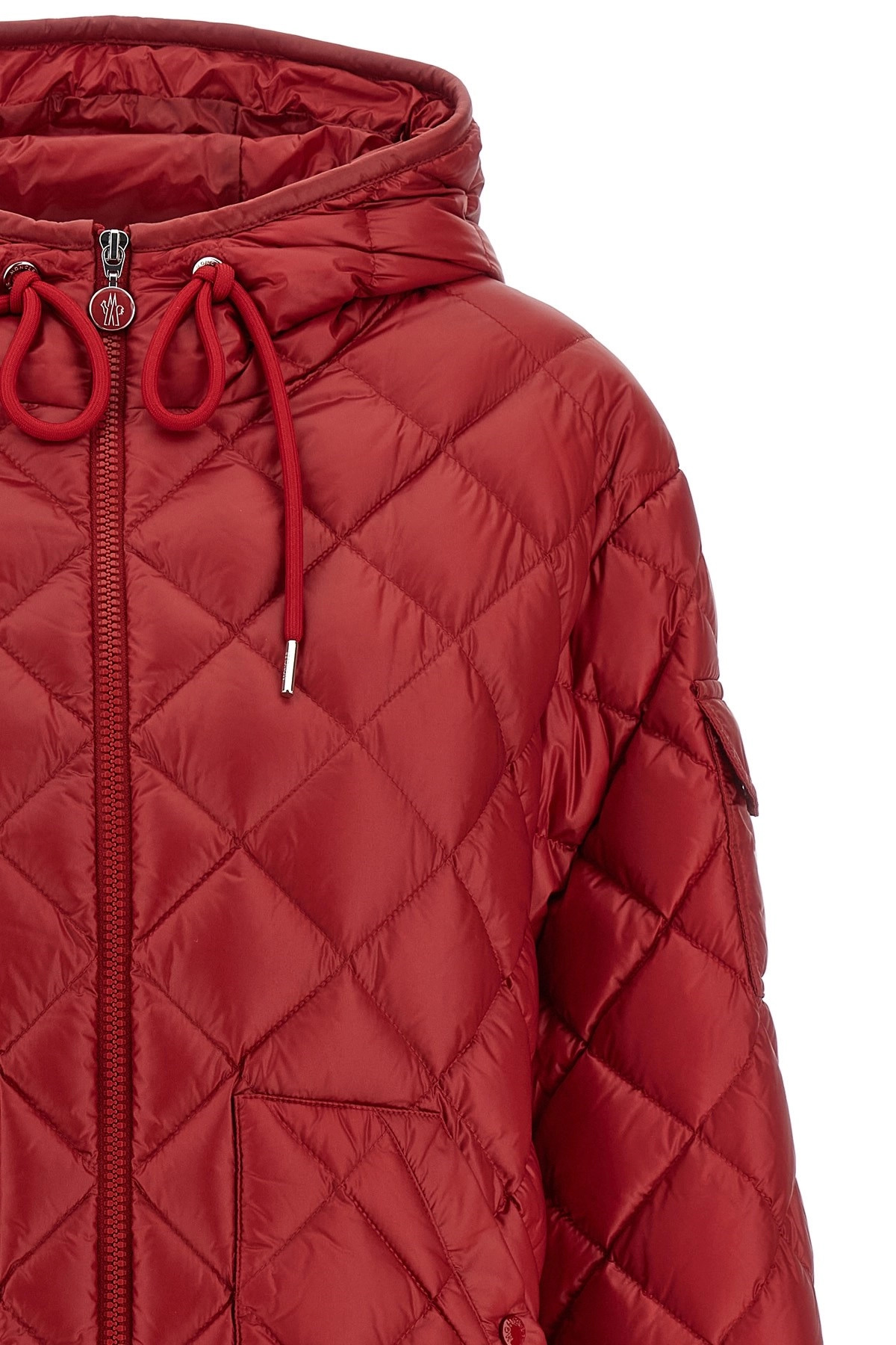 Diamond quilting down jacket - 3