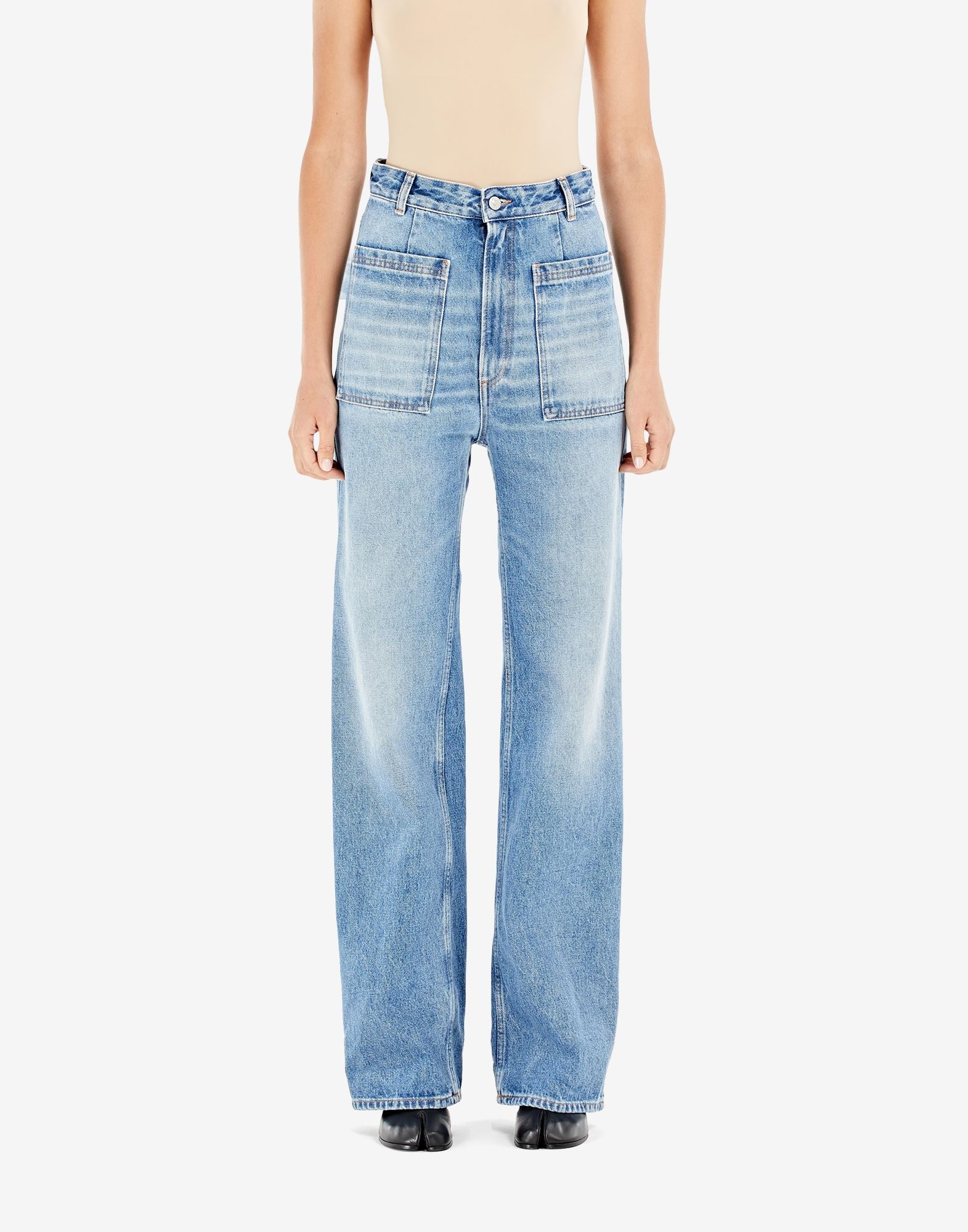 Patch pocket jeans - 5