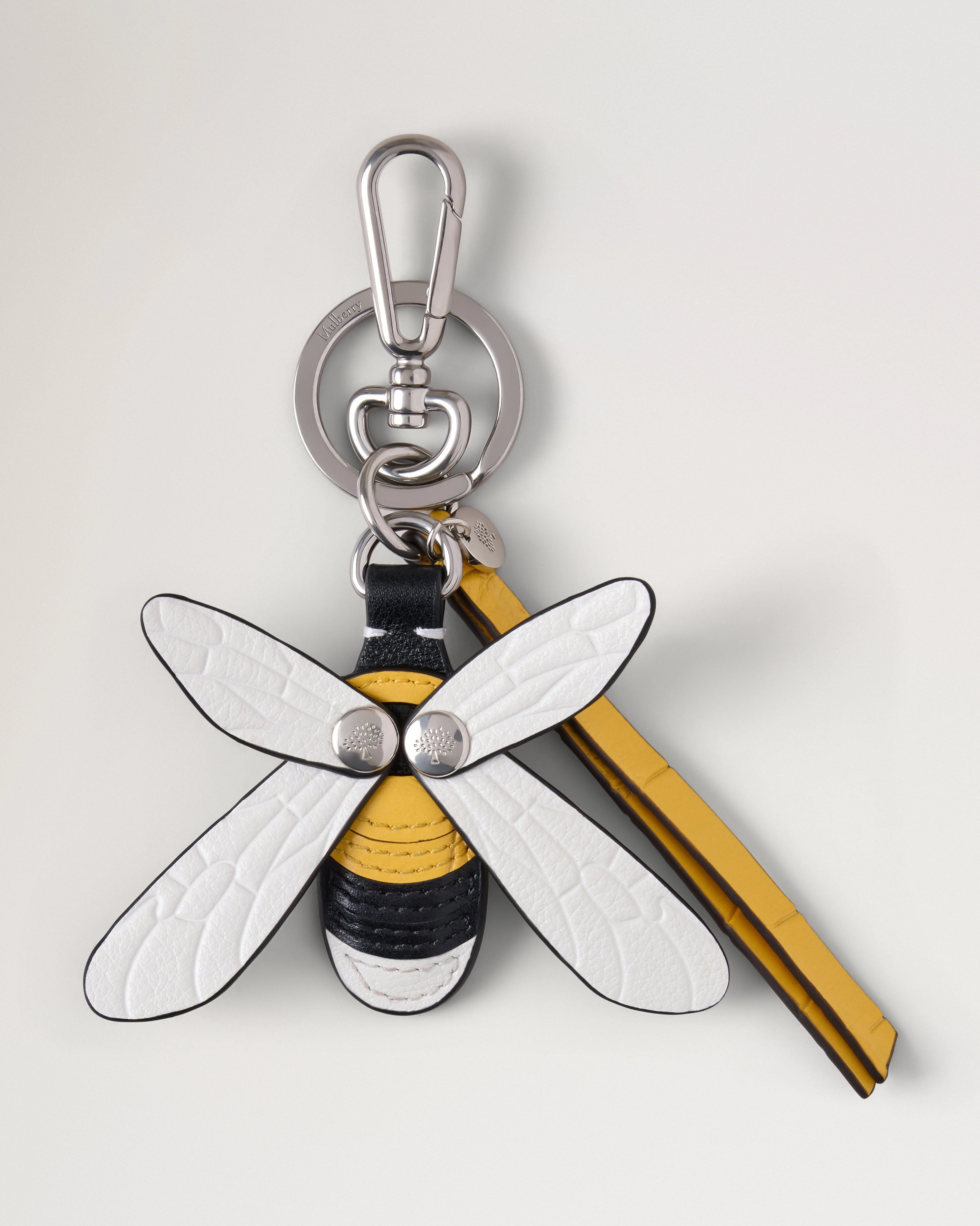 British Summer Keyring - Bumblebee Multicolour Mixed Material - 1
