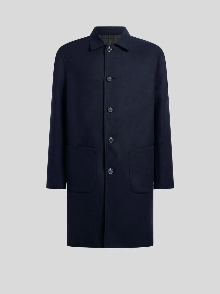 REVERSIBLE WOOL-BLEND COAT - 1