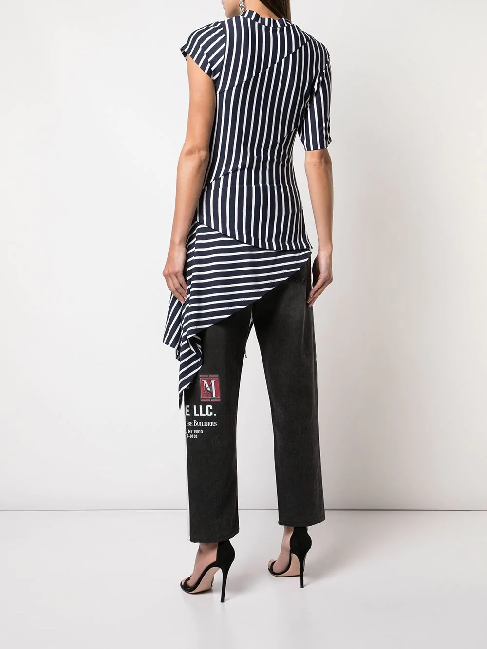 twisted striped T-shirt - 4