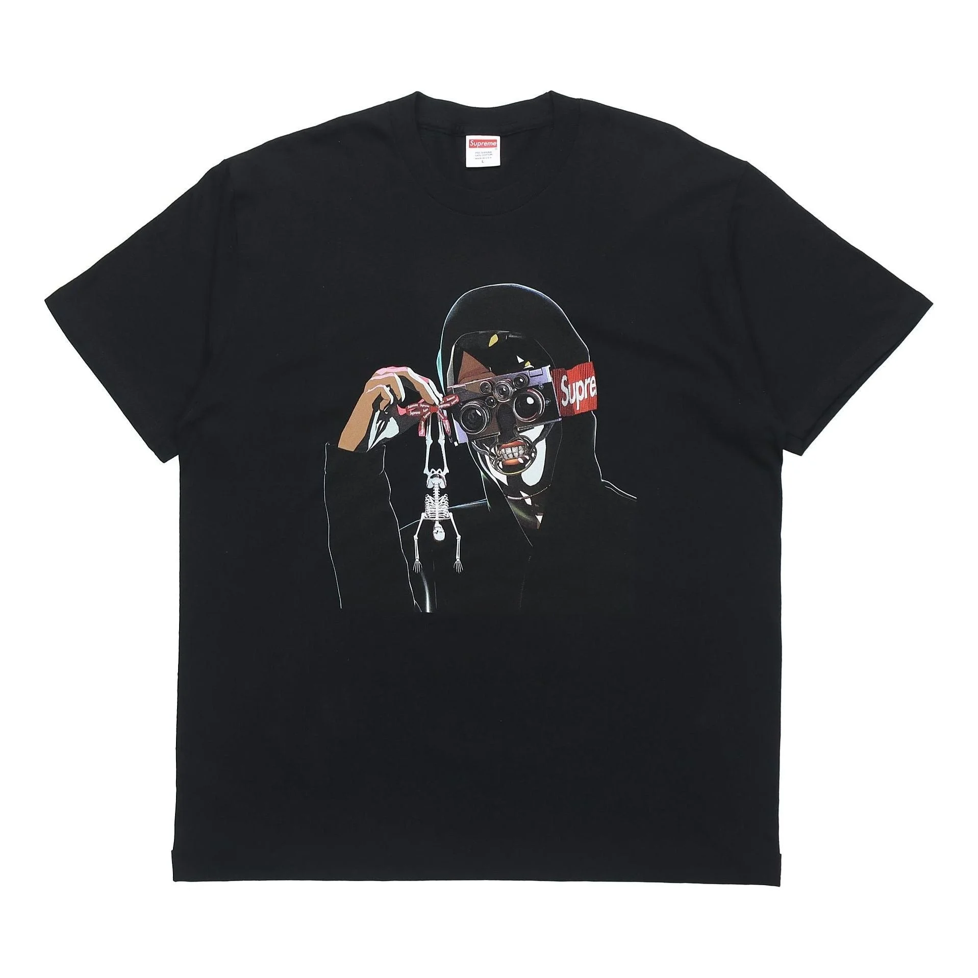 Supreme Week 0 Creeper Tee Pattern Printing Short Sleeve Unisex Black SUP-SS19-227 - 1