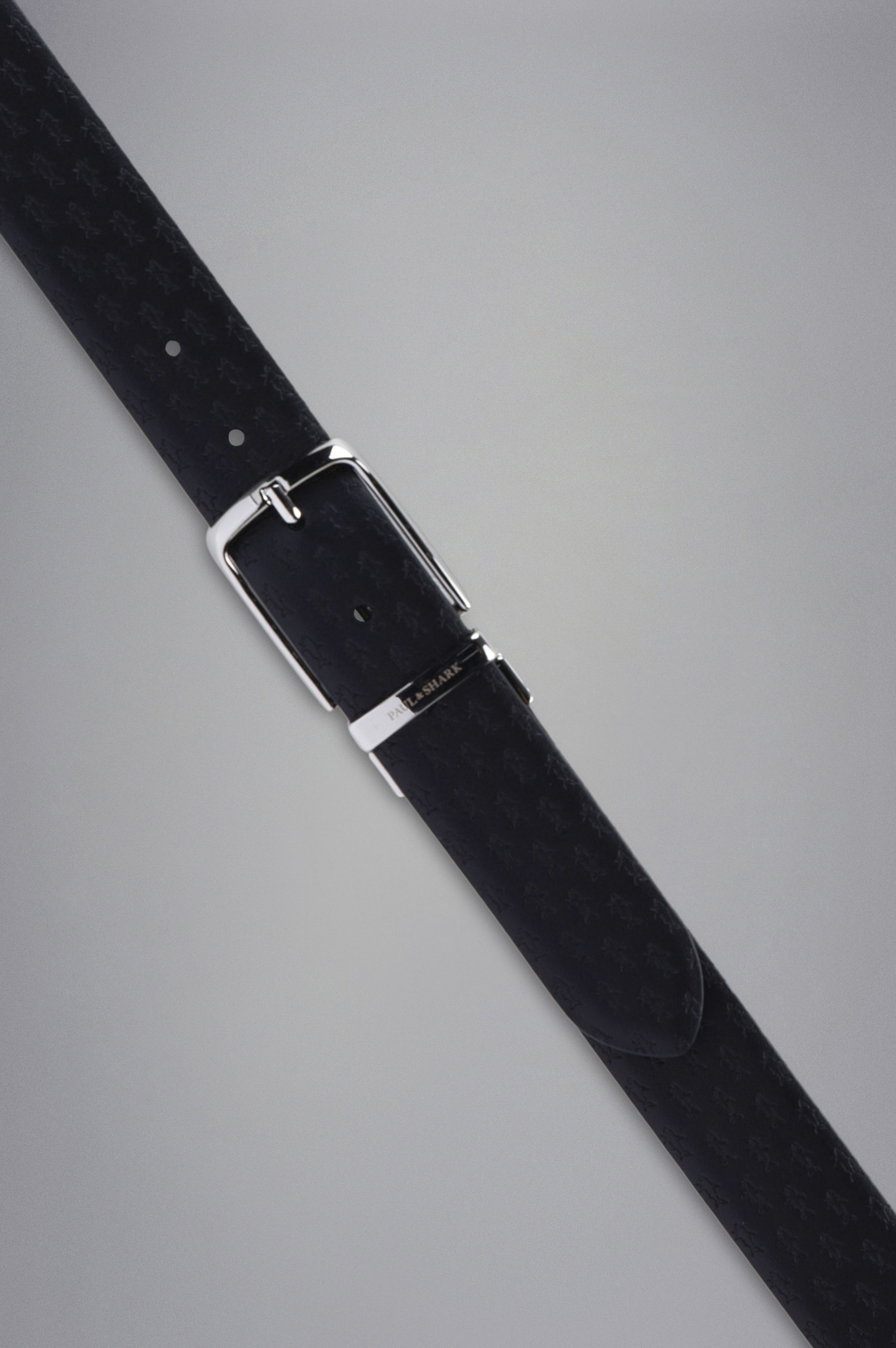 REVERSIBLE LEATHER BELT WITH ALL OVER SHARK PATTERN - 2