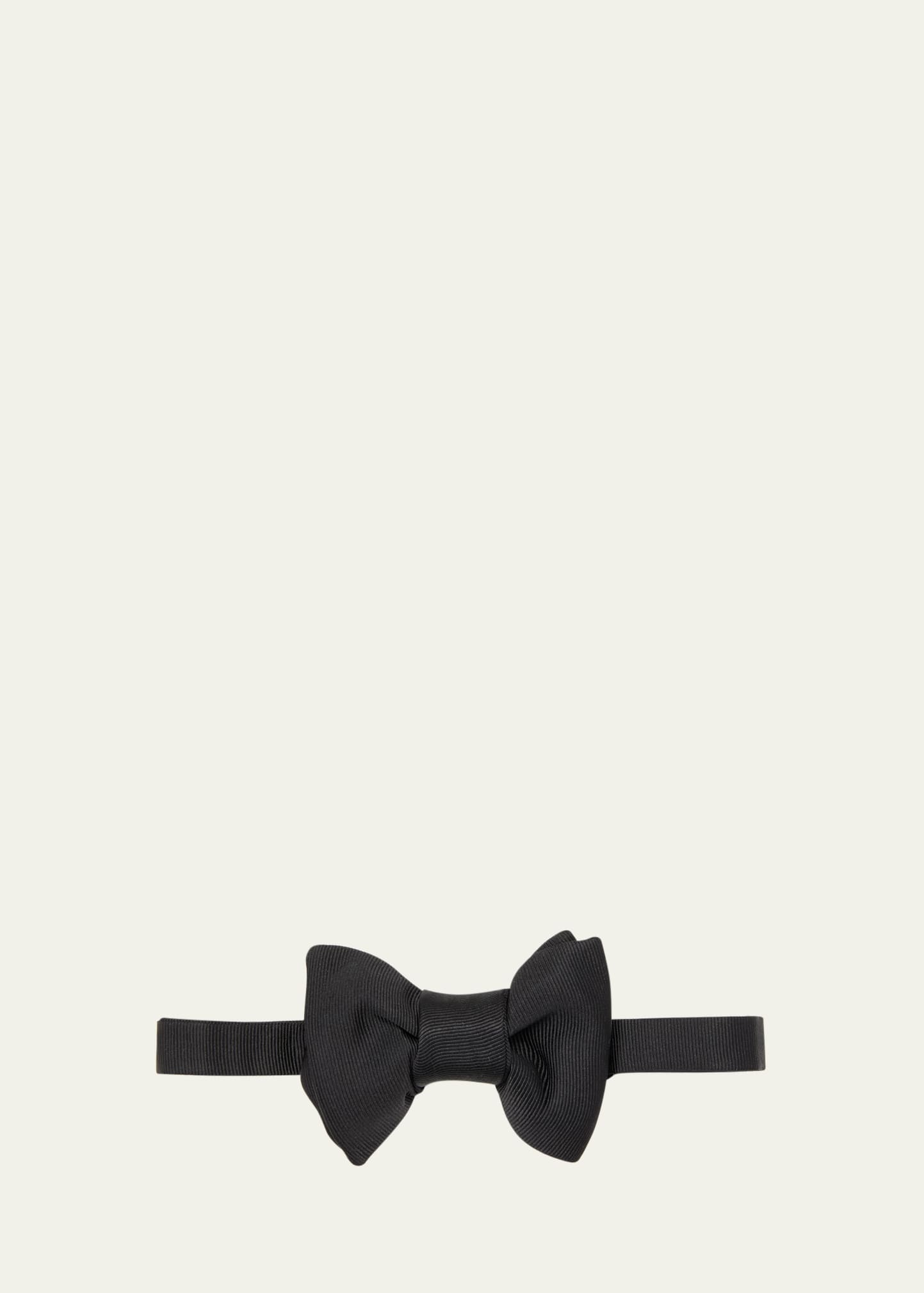 Men's Silk Grosgrain Bow Tie - 1