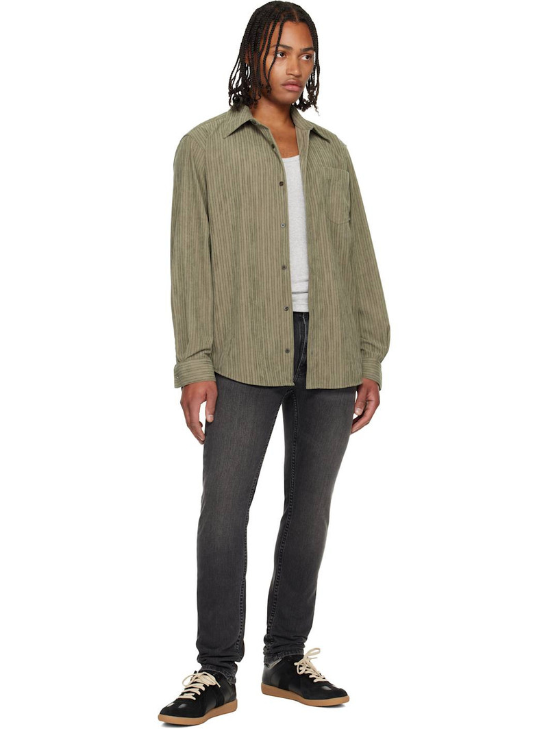 Nudie Jeans Black Lean Dean Jeans outlook