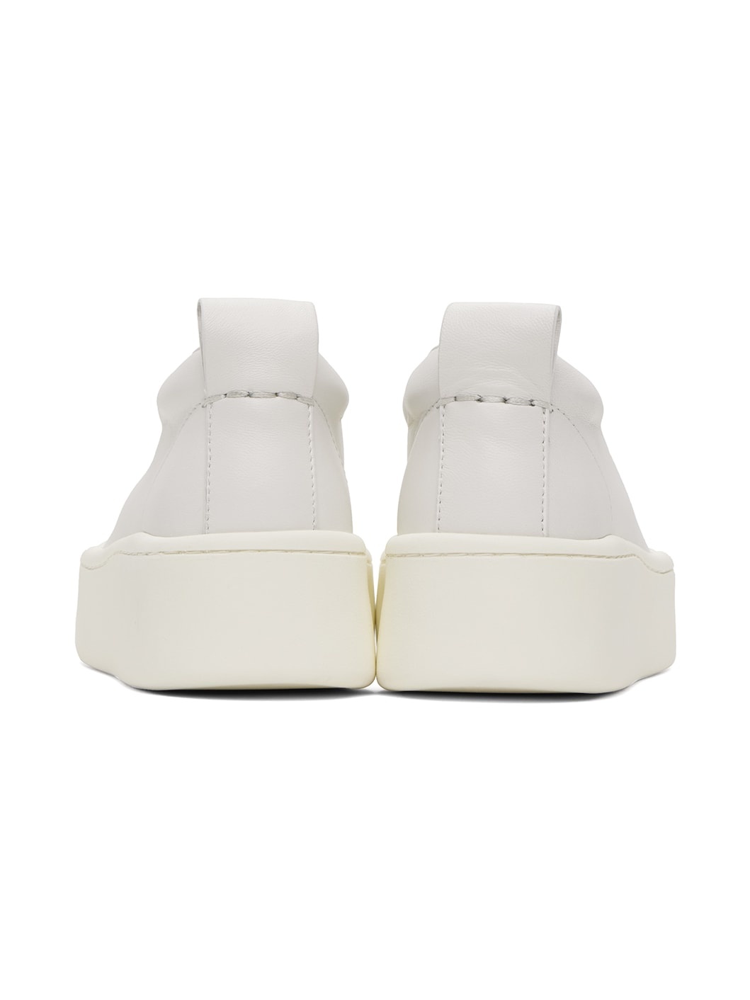 White Slip On Sneakers - 2