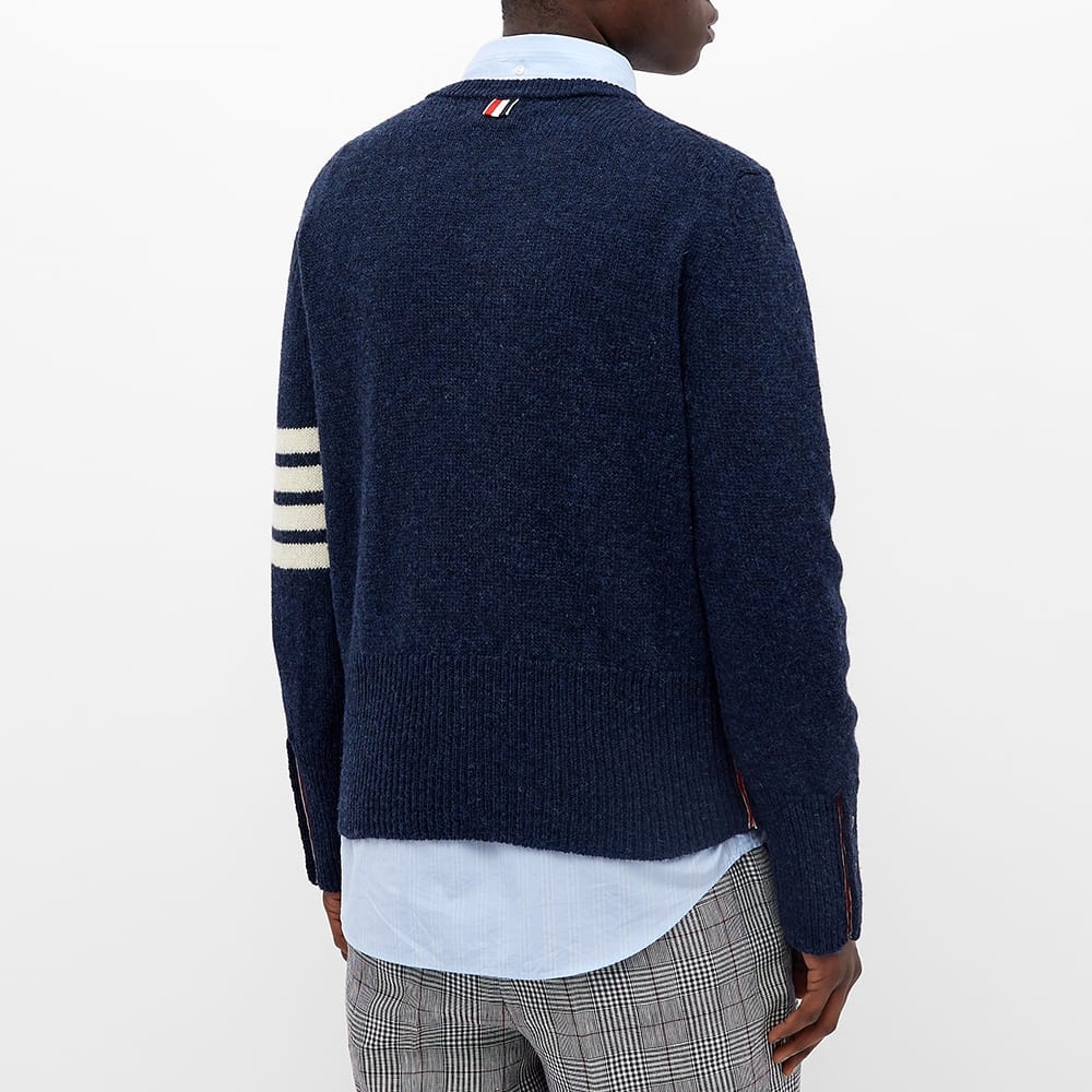 Thom Browne 4 Bar Shetland Crew Knit - 5