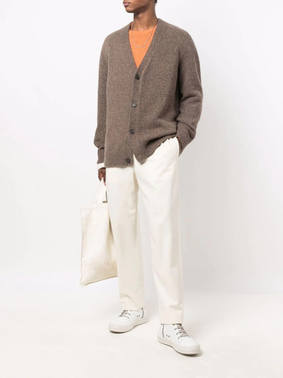 Jil Sander elasticated-waist straight-leg trousers outlook