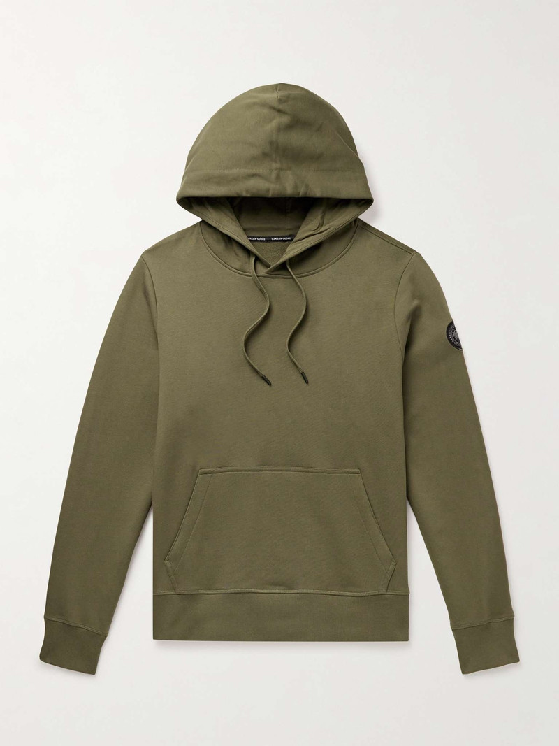 Huron Logo-Appliquéd Cotton-Jersey Hoodie 1