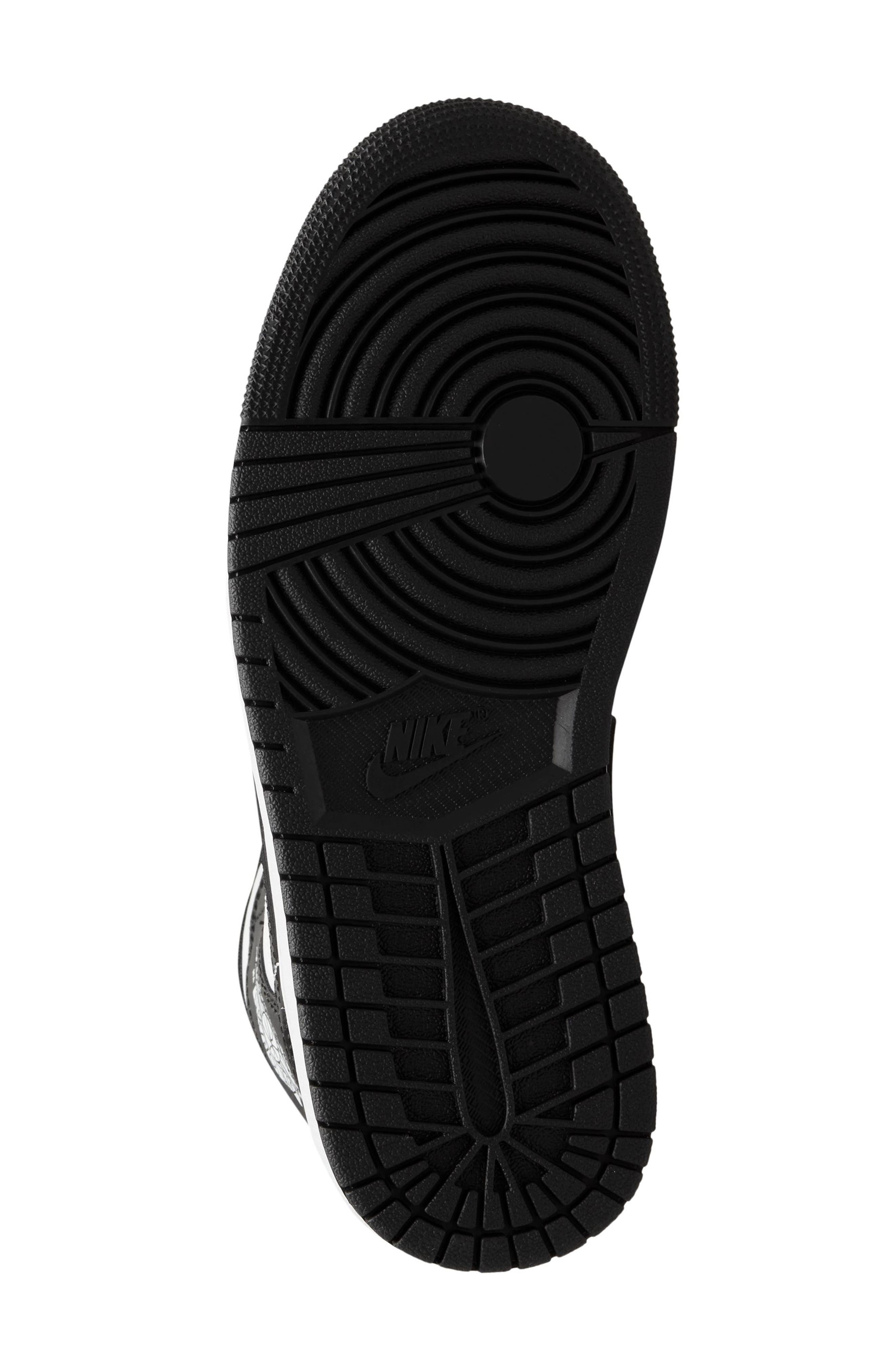 Air Jordan 1 Mid Basketball Sneaker in White/Black/White at Nordstrom - 3