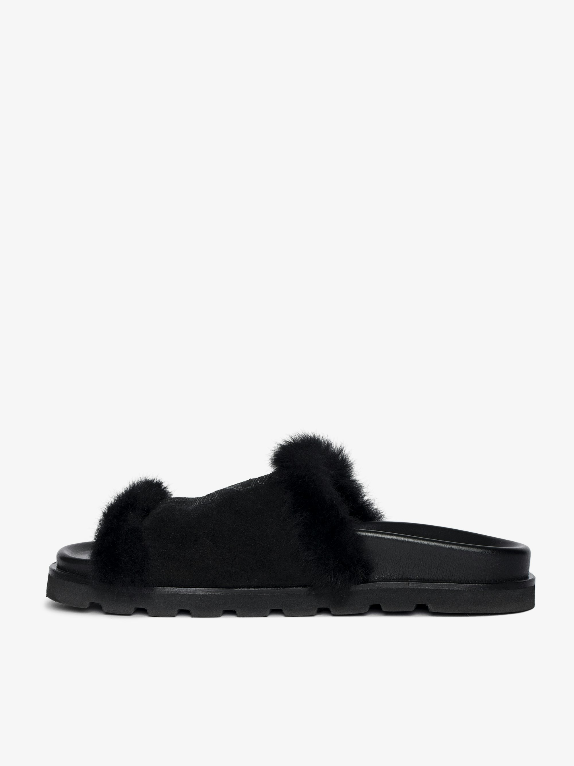 Teddy Shearling Mules - 3