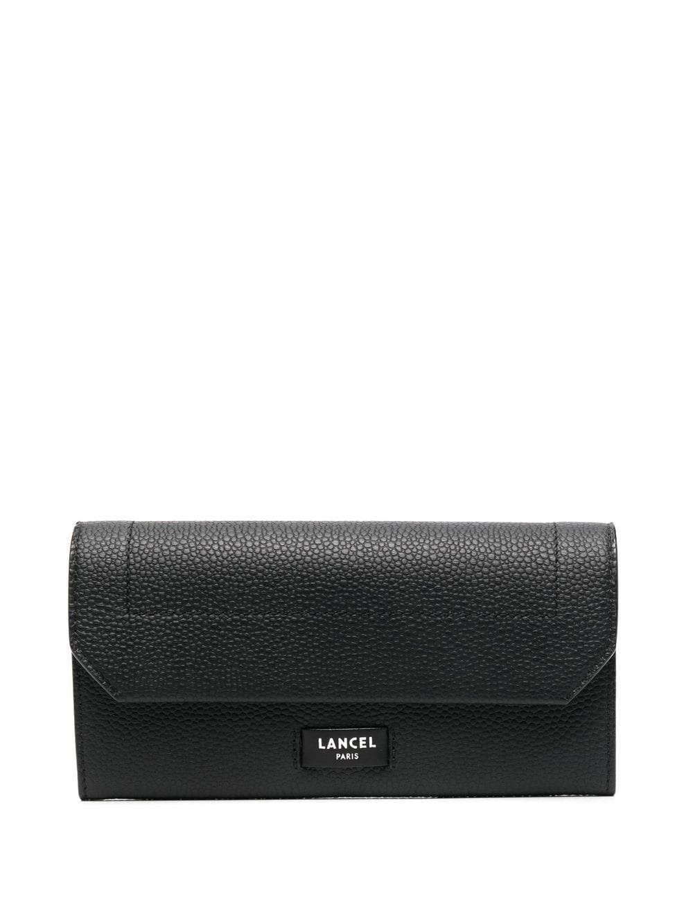 logo-patch leather wallet - 1