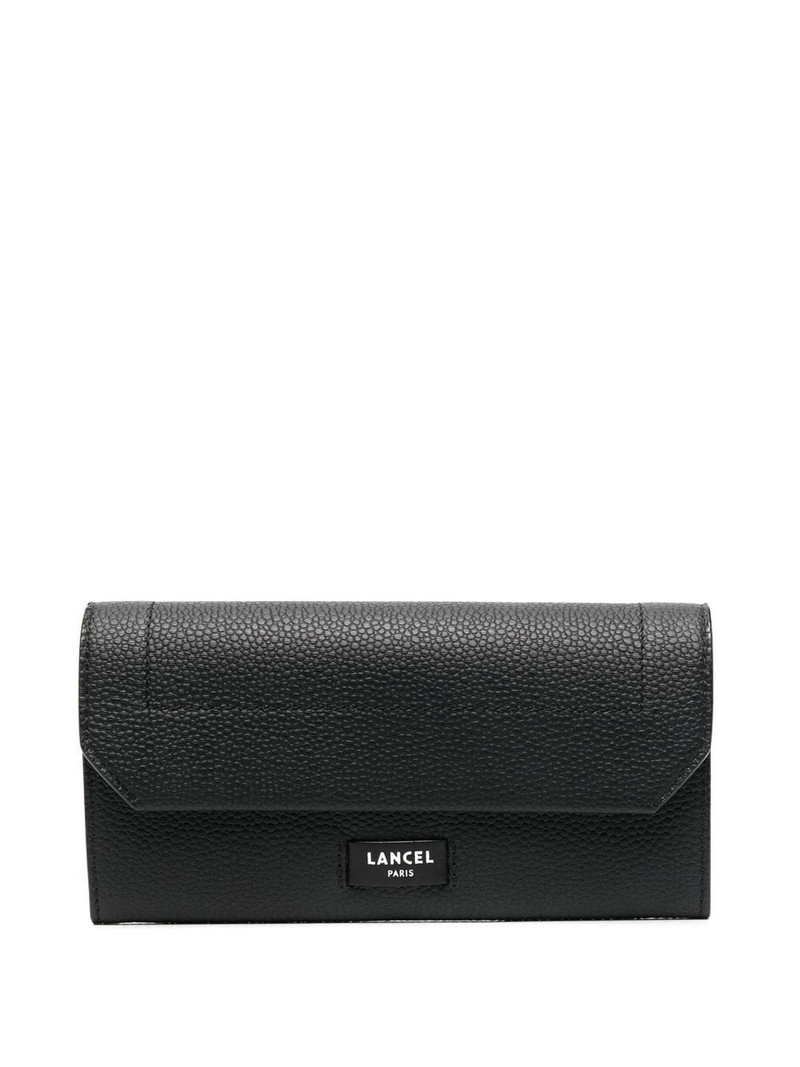 logo-patch leather wallet 1