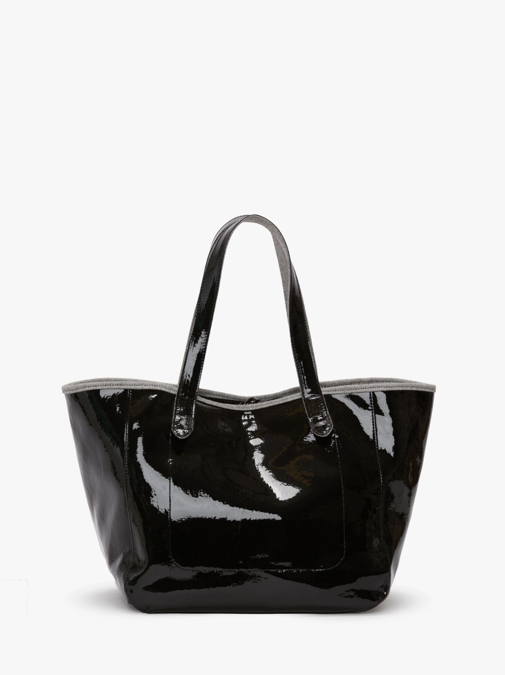 BELT TOTE - COATED DENIM TOTE BAG - 4