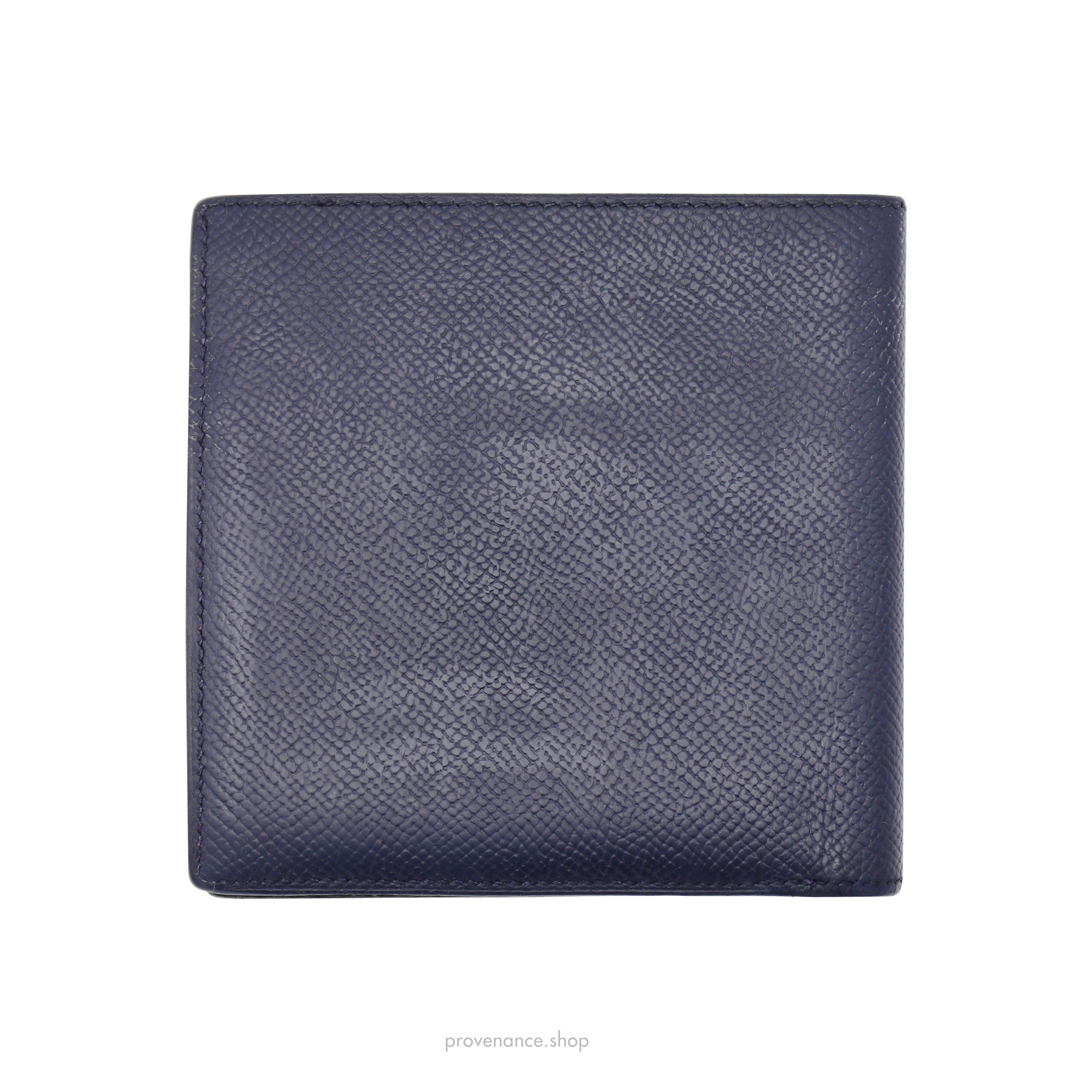 Hermès MC2 Bifold Wallet - Navy Epsom Leather - 3