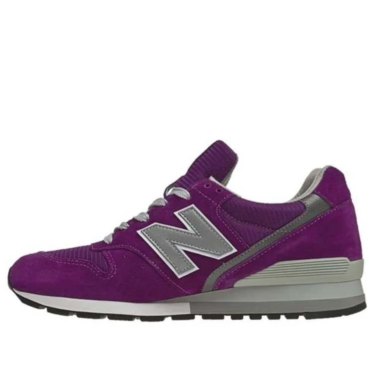New Balance 996 Series Wear-resistant Non-Slip Breathable Low Tops Purple M996PU - 1